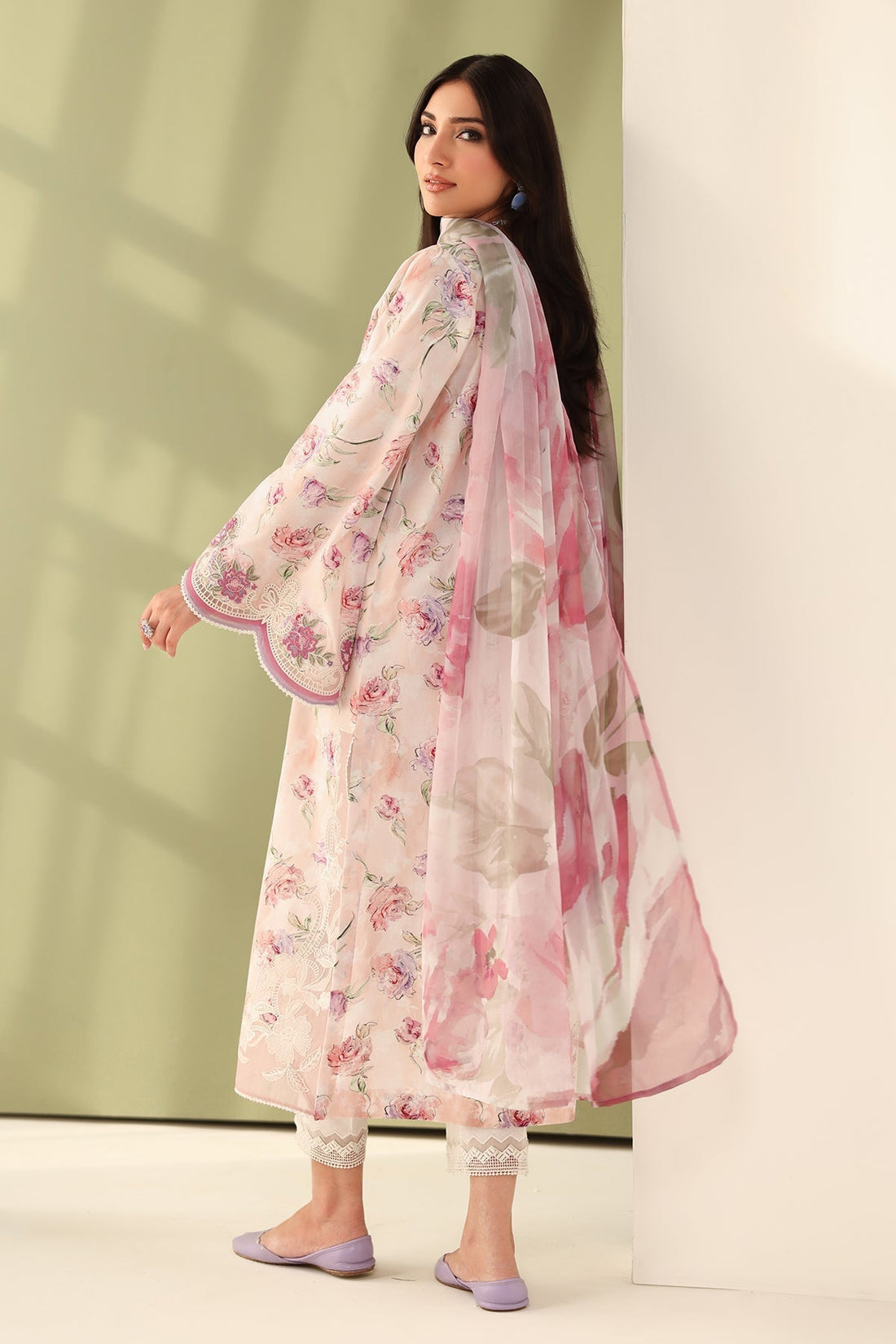 Baroque | Eid Printique | EMBROIDERED PRINTED LAWN UF-4177 - House Of Hania