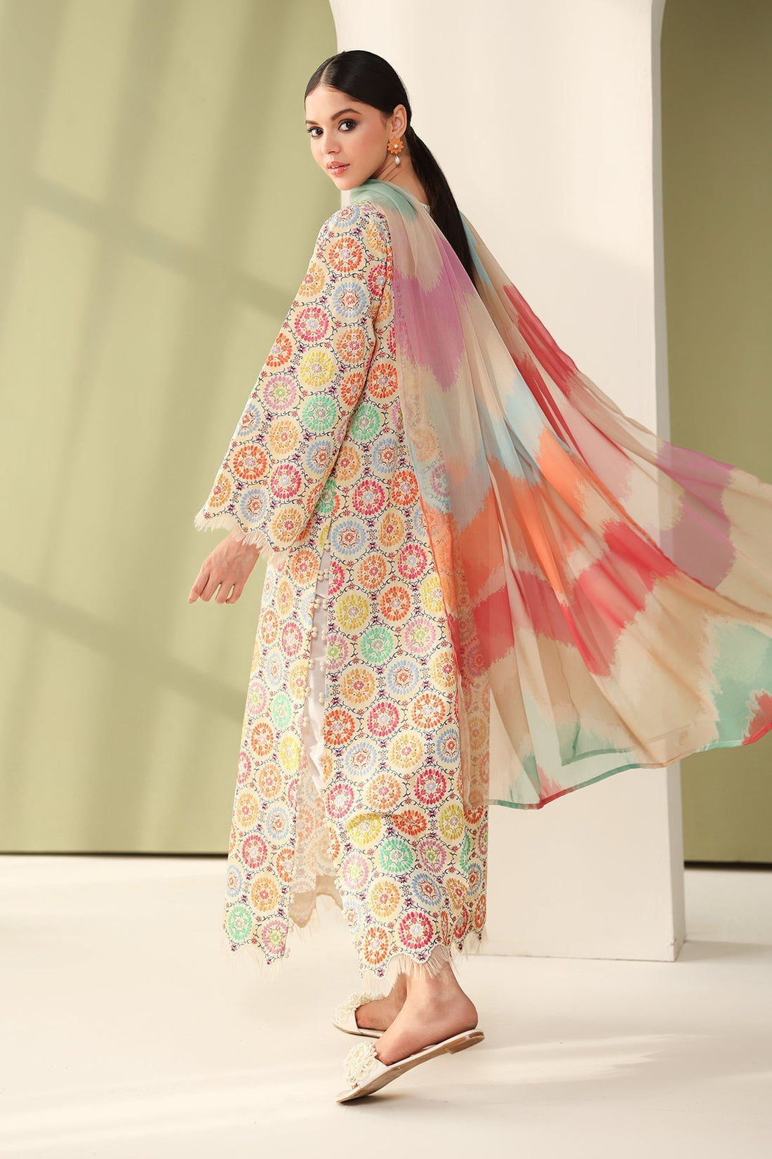 Baroque | Eid Printique | EMBROIDERED PRINTED LAWN UF-4178 - House Of Hania