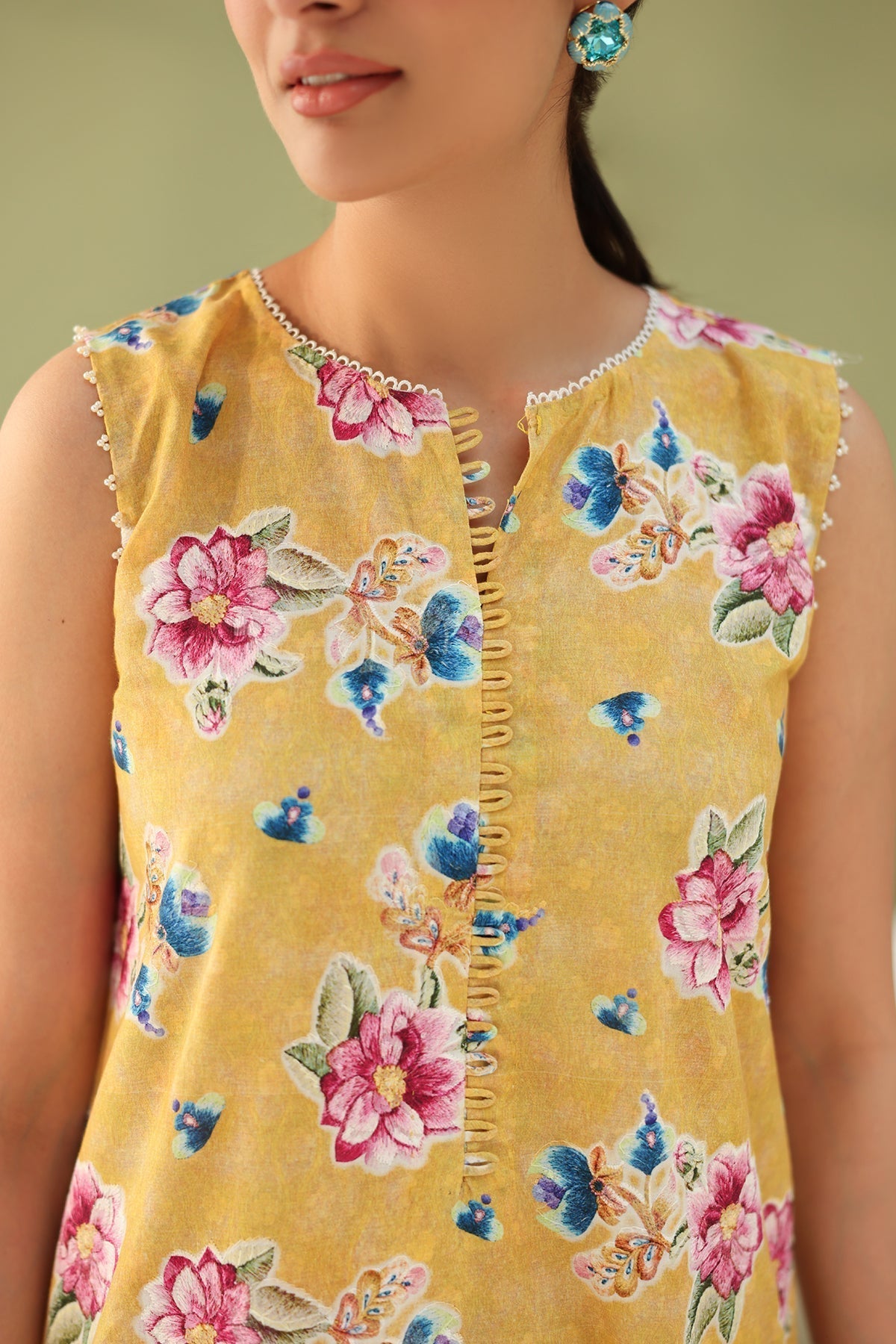 Baroque | Eid Printique | EMBROIDERED PRINTED LAWN UF-4182 - House Of Hania