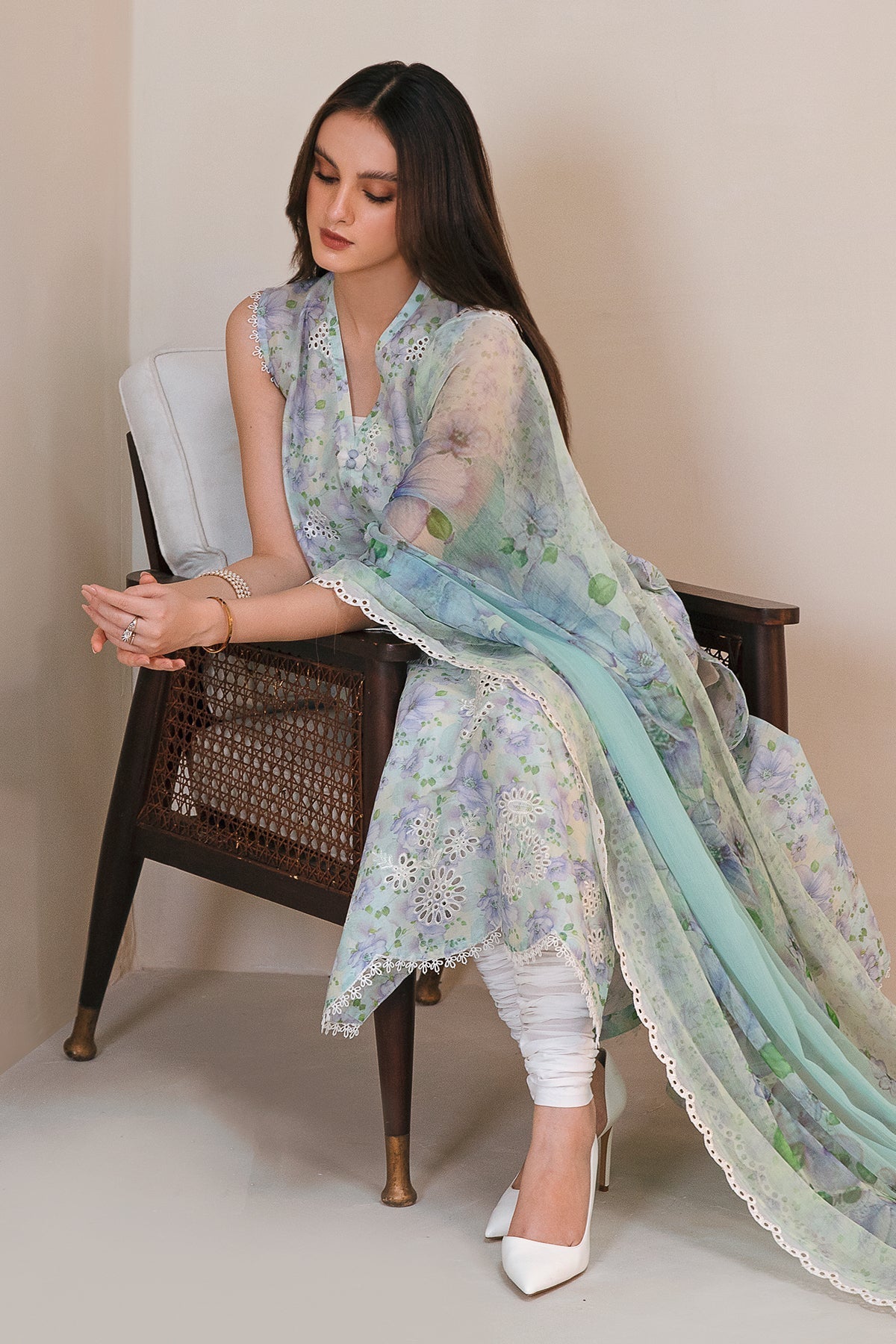 Chiffon Suit (3-Piece) by Baroque – SF-357, Photo 6