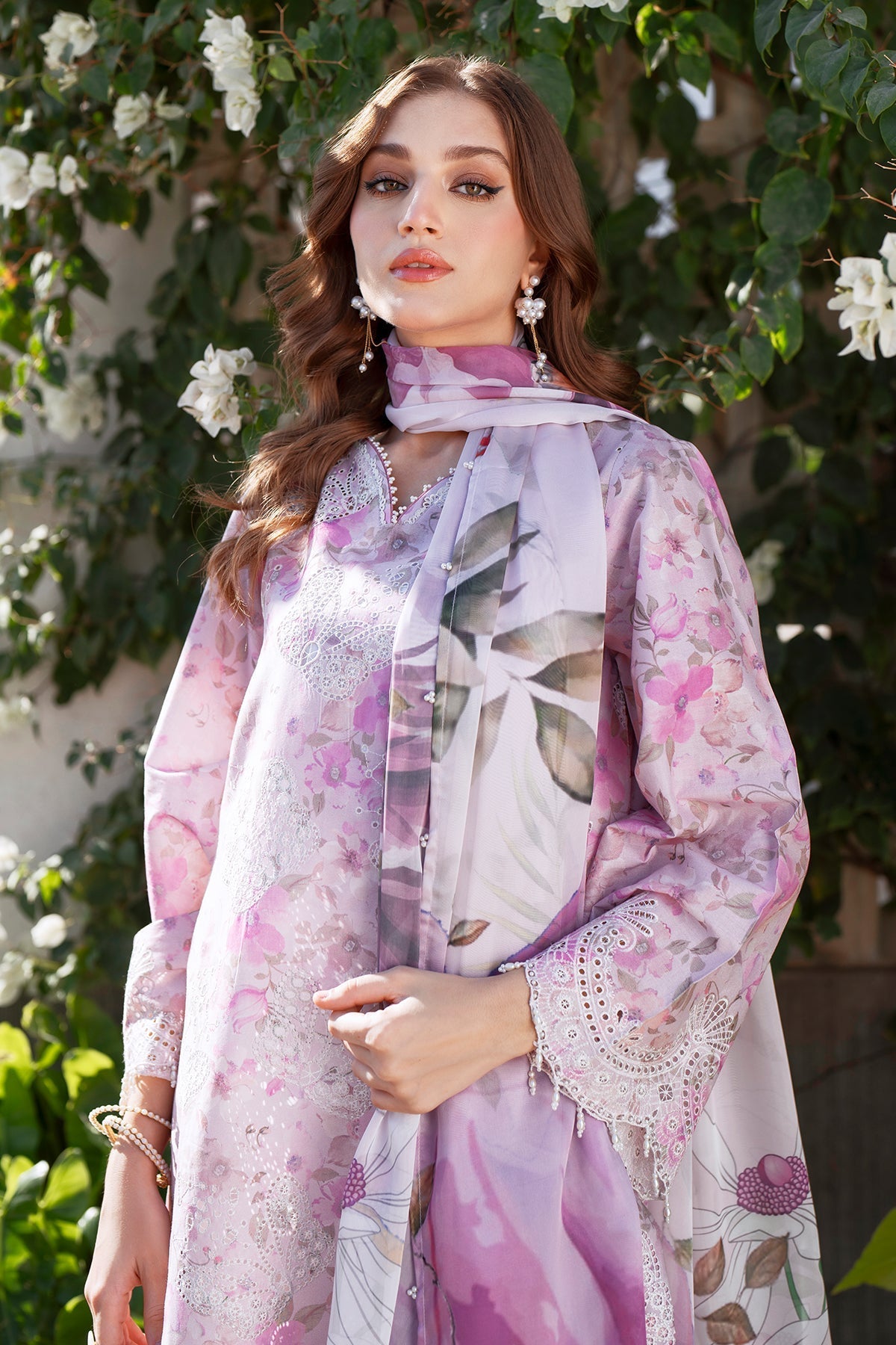 Pink Cotton Suit (3-Piece) by Baroque – SF-4067, Photo 3