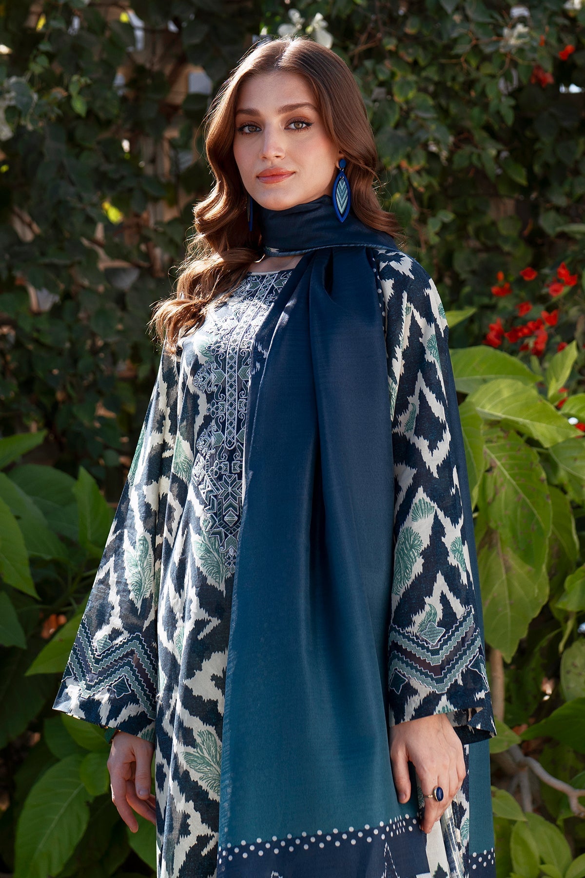 Lawn Suit (3-Piece) by Baroque – SF-4069, Photo 4