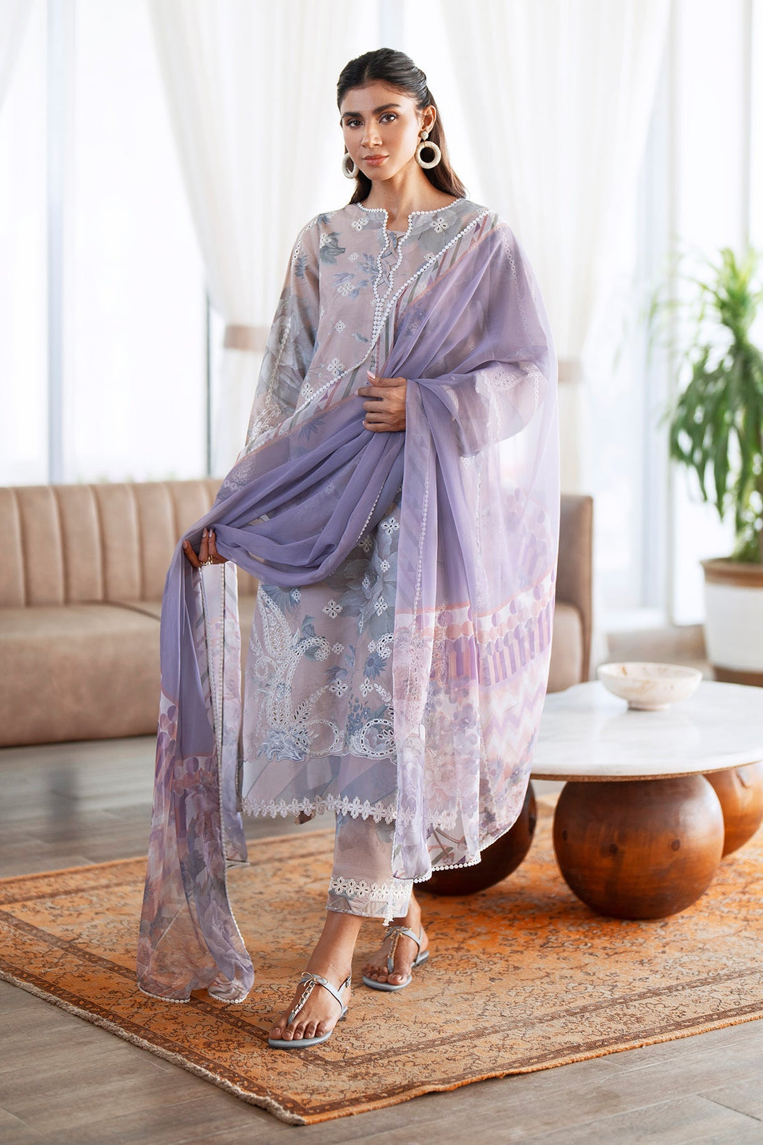 Baroque | Embroidered Lawn | SF-4079 - House Of Hania
