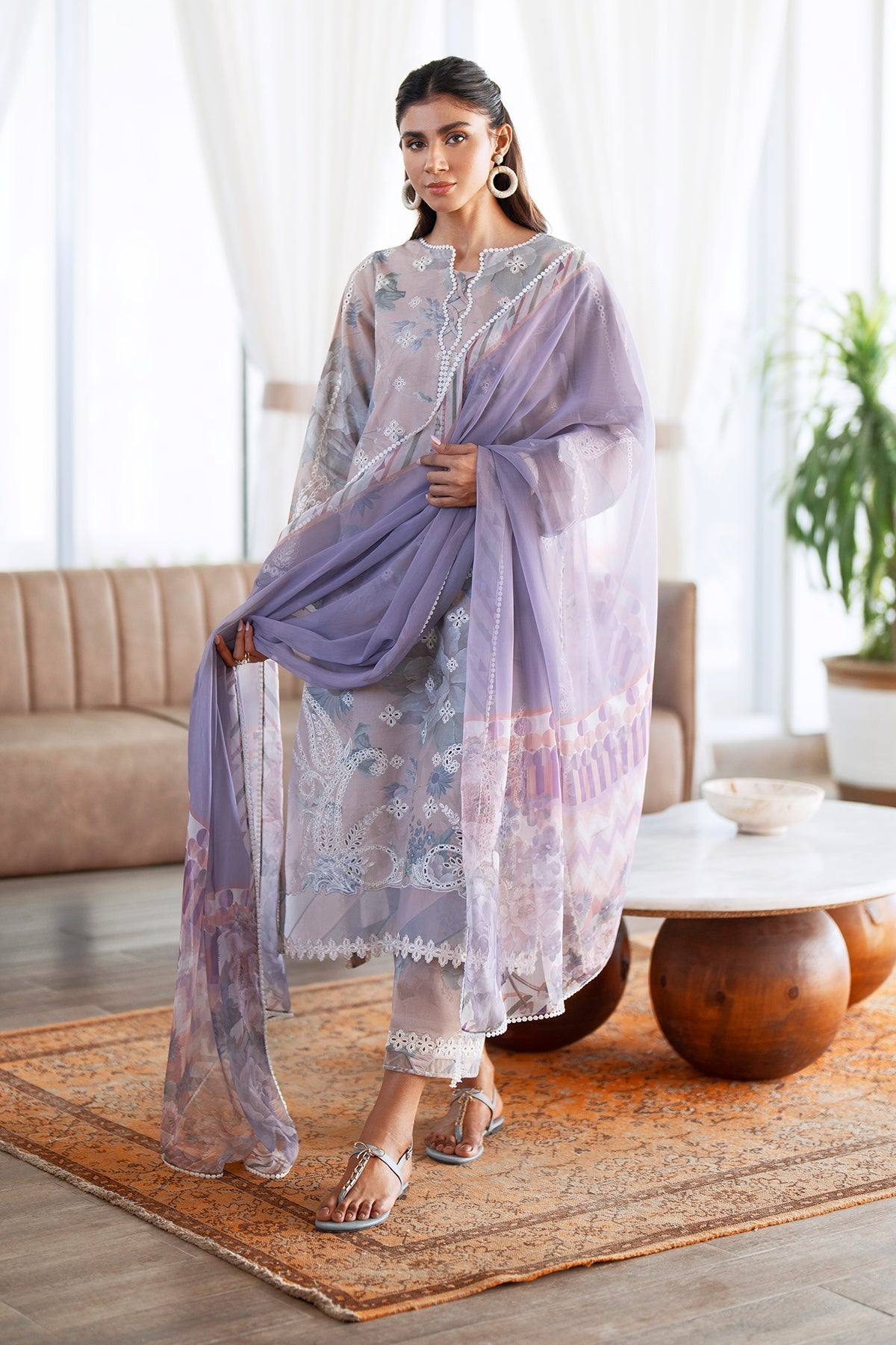 Organza Suit (3-Piece) by Baroque – SF-4079