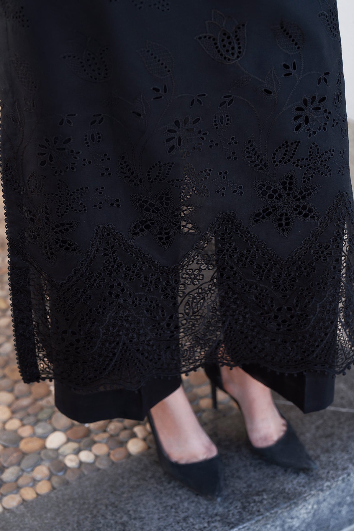 Black Cotton Suit (3-Piece) by Baroque – SF-4080, Photo 6