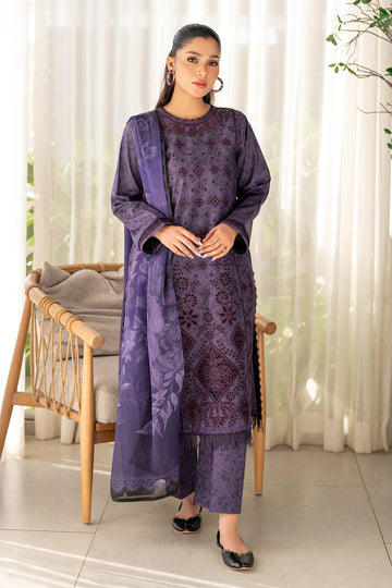 Organza Suit (3-Piece) by Baroque – SF-4096