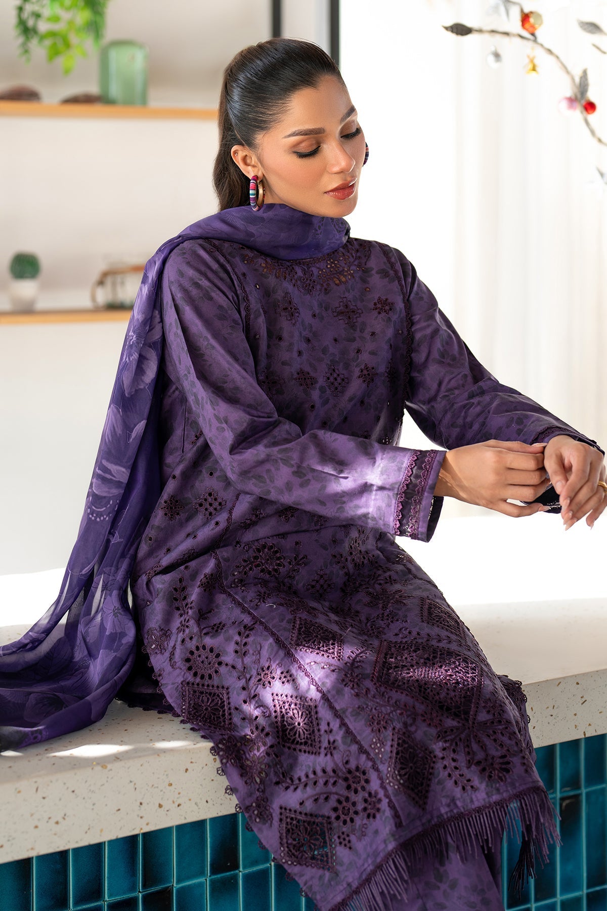 Organza Suit (3-Piece) by Baroque – SF-4096, Photo 5