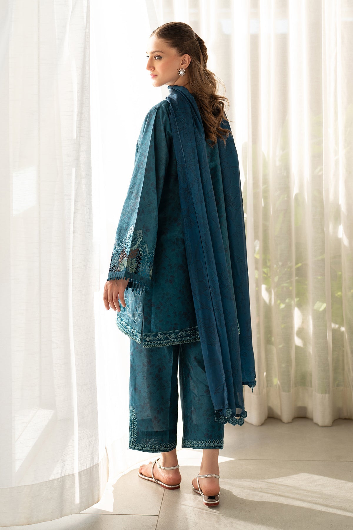 Blue Lawn Suit (3-Piece) by Baroque – SF-4097, Photo 4
