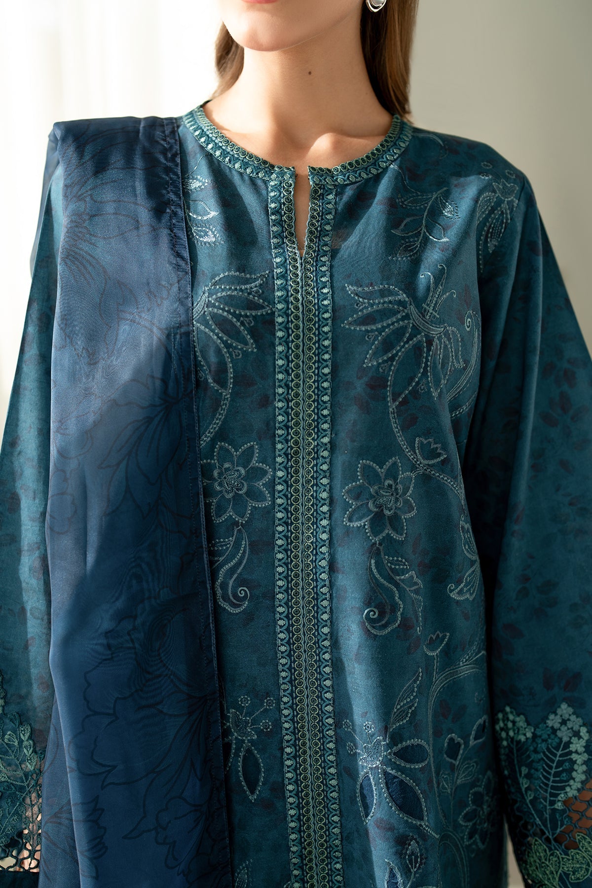 Blue Lawn Suit (3-Piece) by Baroque – SF-4097, Photo 7