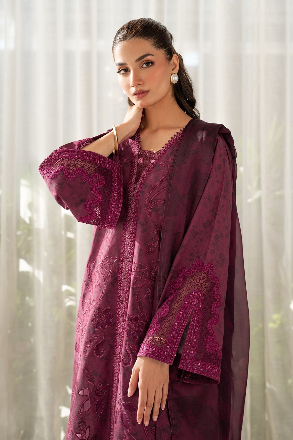 Lawn Suit (3-Piece) by Baroque – SF-4098, Photo 3