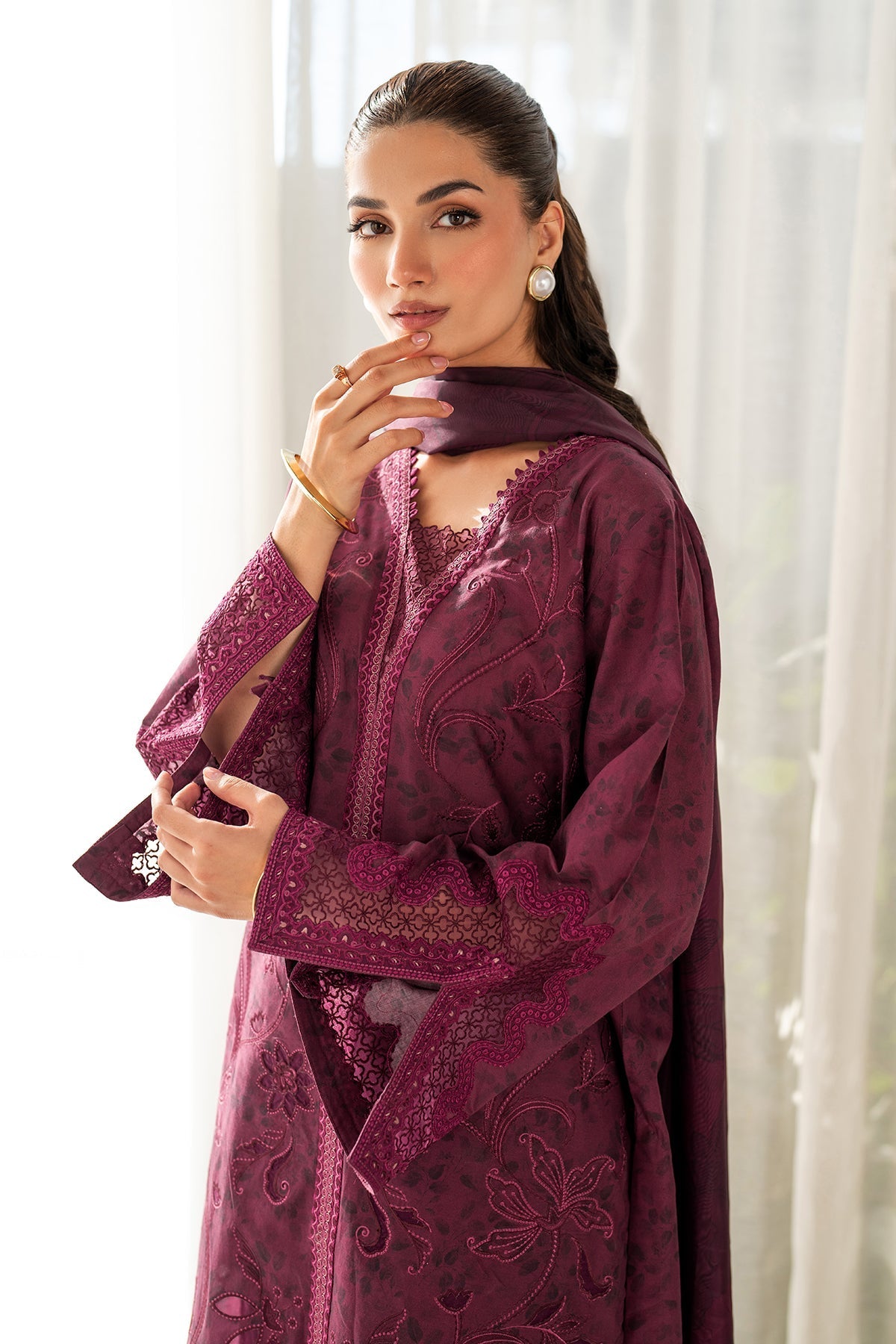 Lawn Suit (3-Piece) by Baroque – SF-4098, Photo 5