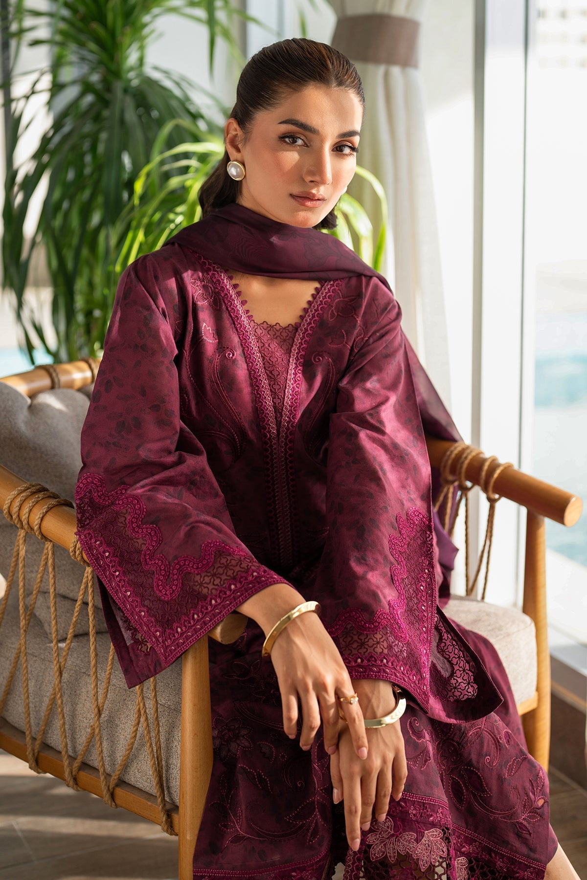 Lawn Suit (3-Piece) by Baroque – SF-4098, Photo 6