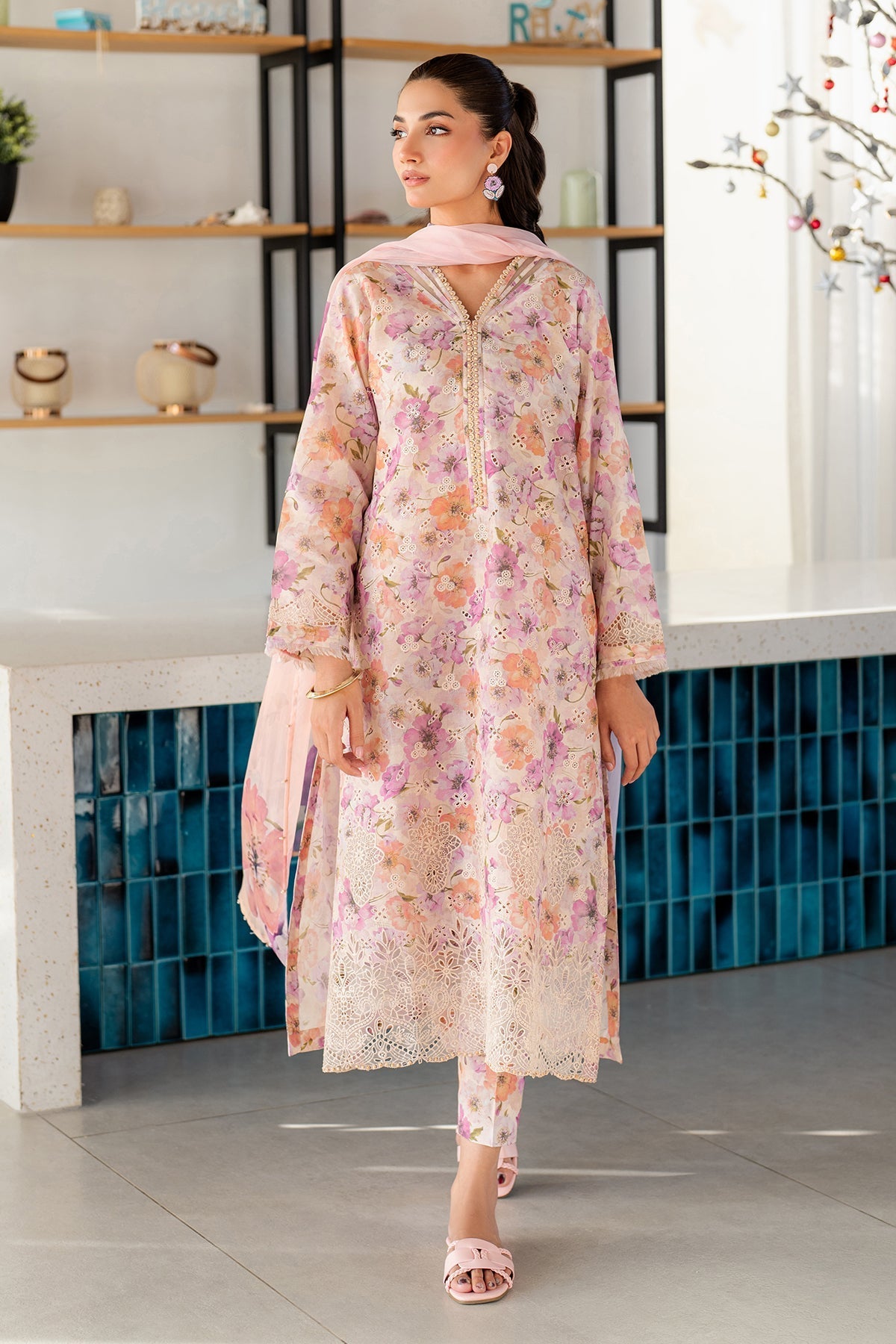 Chiffon Suit (3-Piece) by Baroque – SF-4099