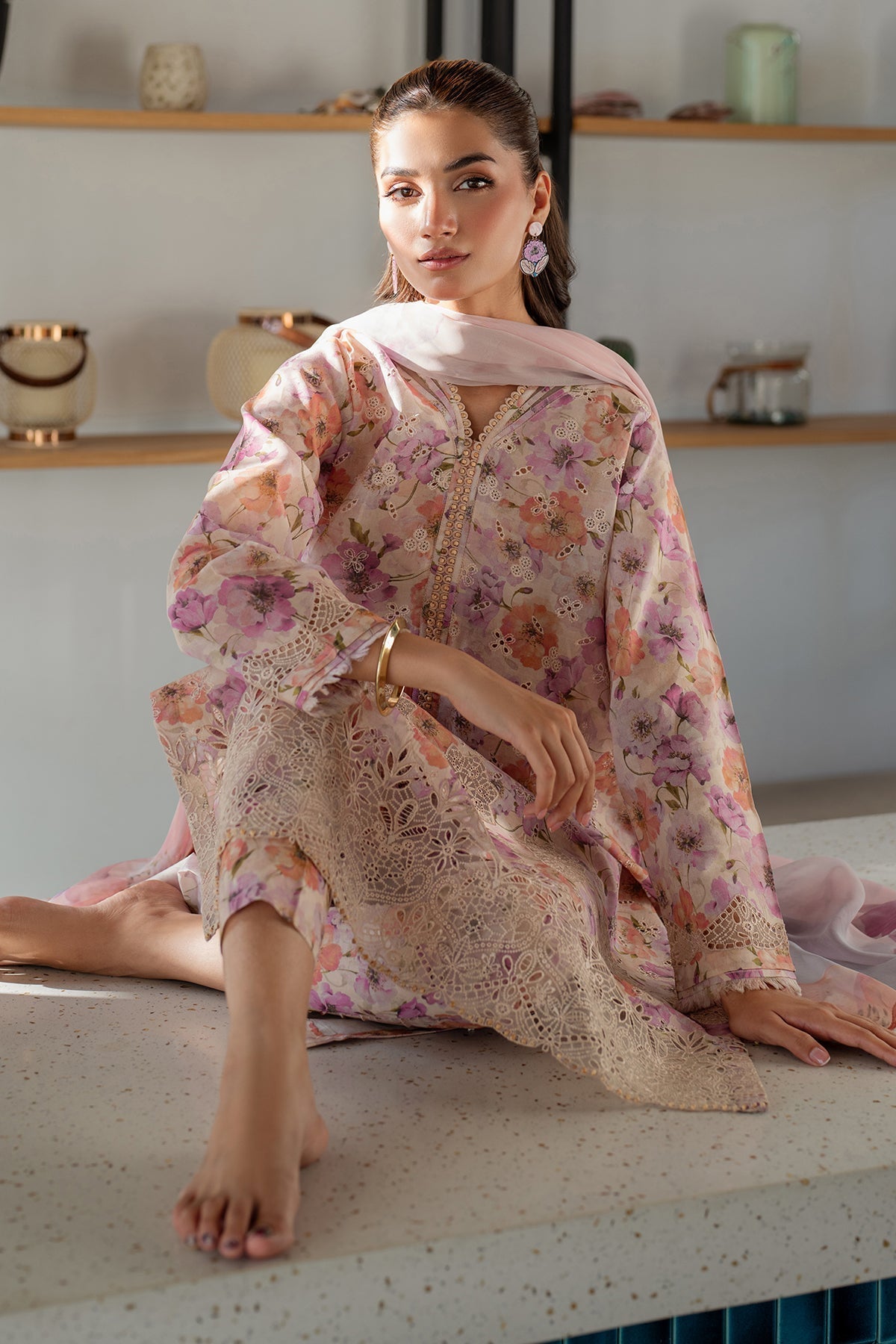 Chiffon Suit (3-Piece) by Baroque – SF-4099, Photo 4