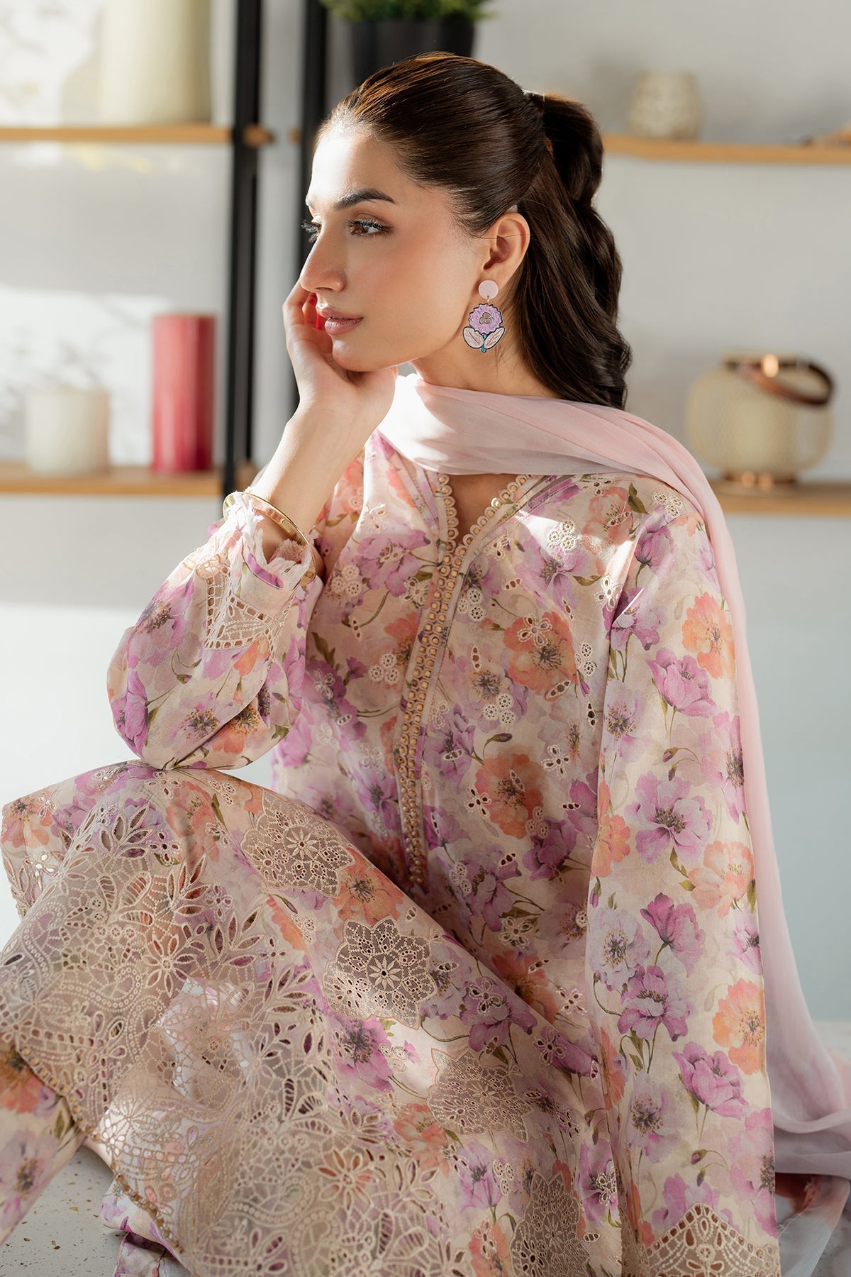 Chiffon Suit (3-Piece) by Baroque – SF-4099, Photo 5