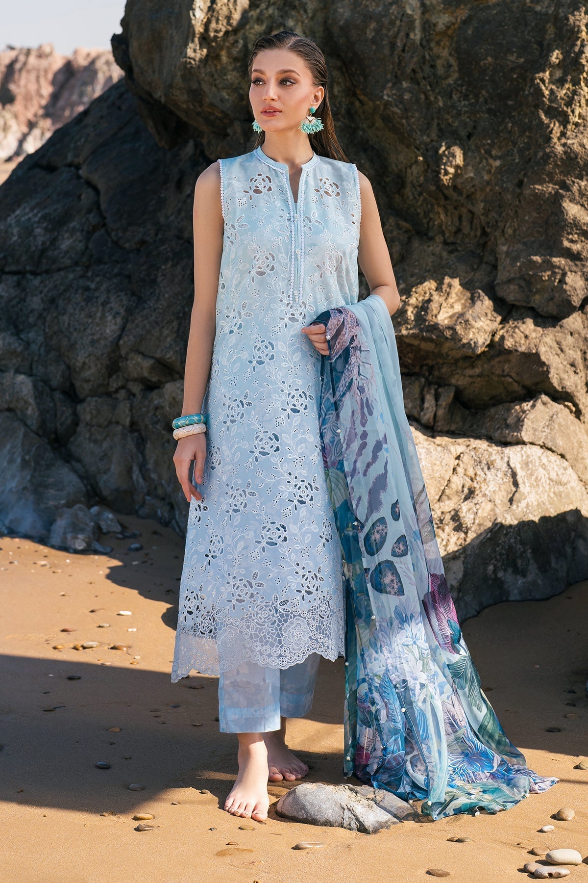 Chiffon Suit (3-Piece) by Baroque – SF-4109