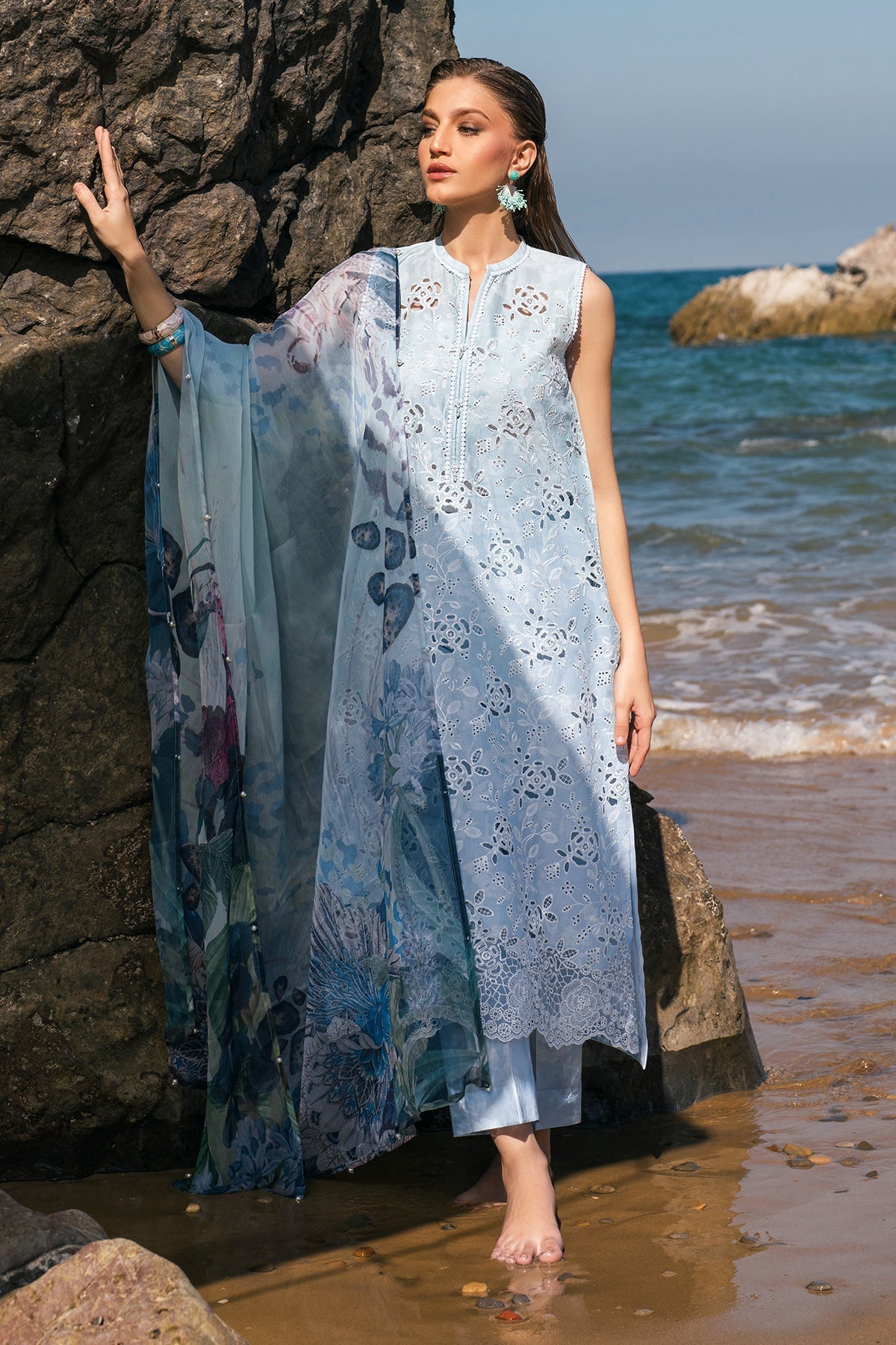 Chiffon Suit (3-Piece) by Baroque – SF-4109, Photo 6
