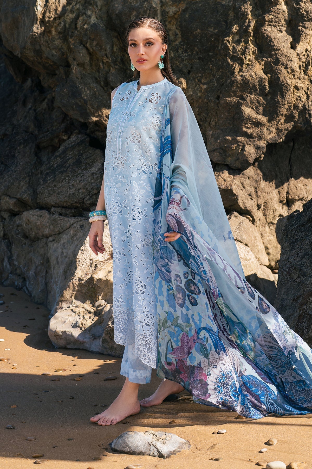 Chiffon Suit (3-Piece) by Baroque – SF-4109, Photo 8