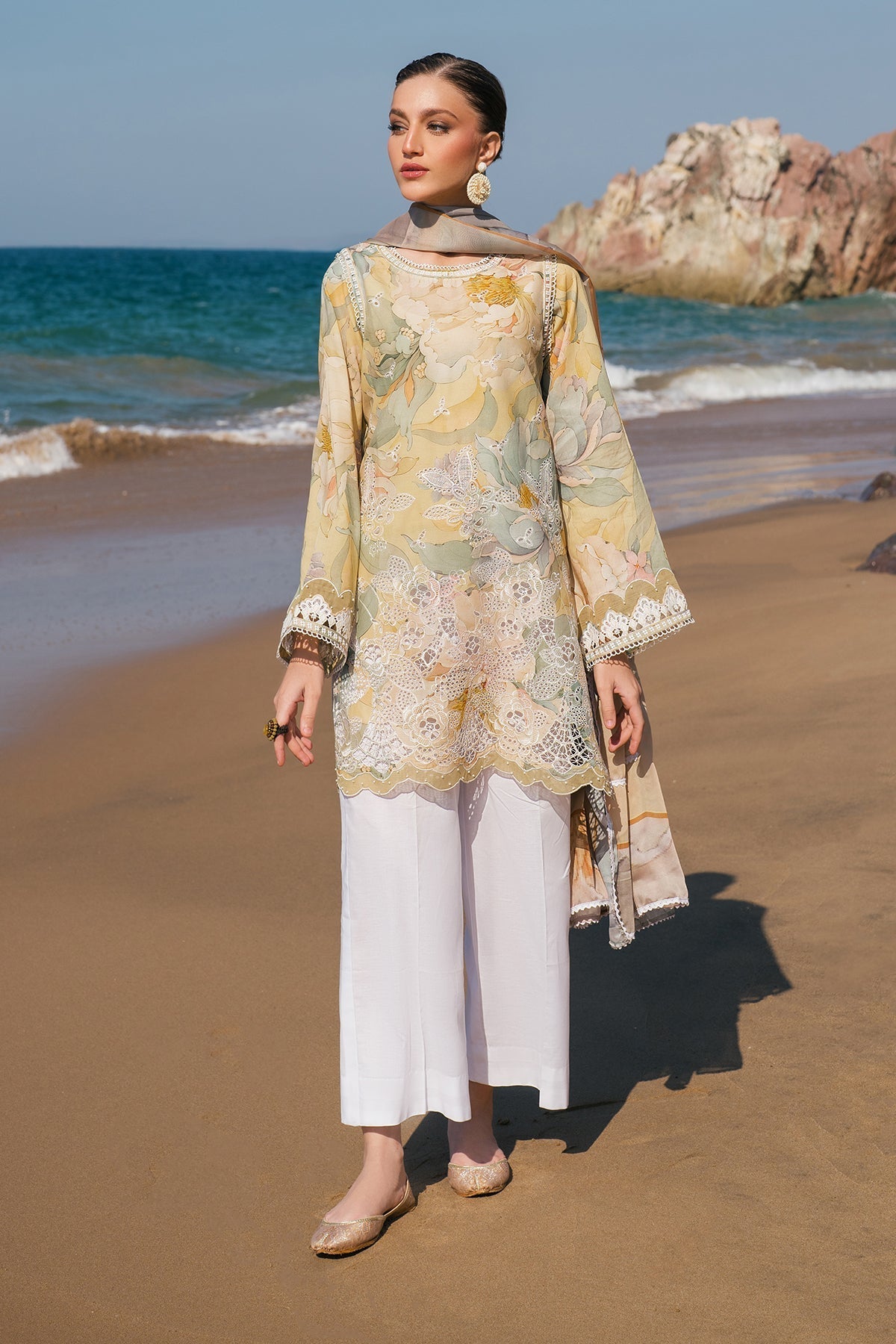 Lawn Suit (3-Piece) by Baroque – SF-4120
