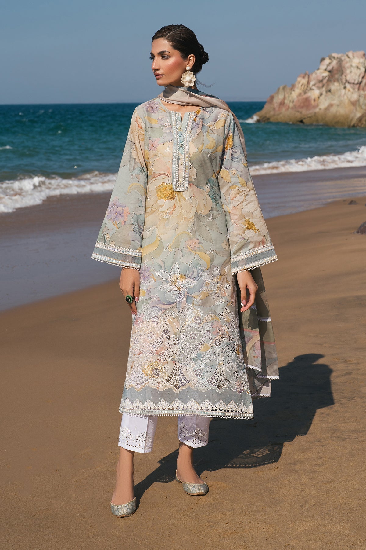 Lawn Suit (3-Piece) by Baroque – SF-4121