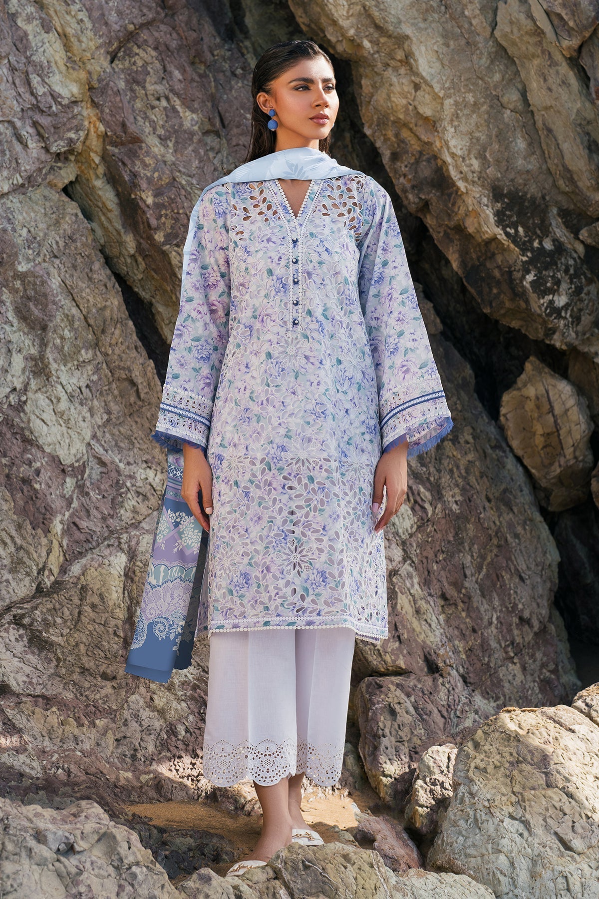 Chiffon Suit (3-Piece) by Baroque – SF-4122