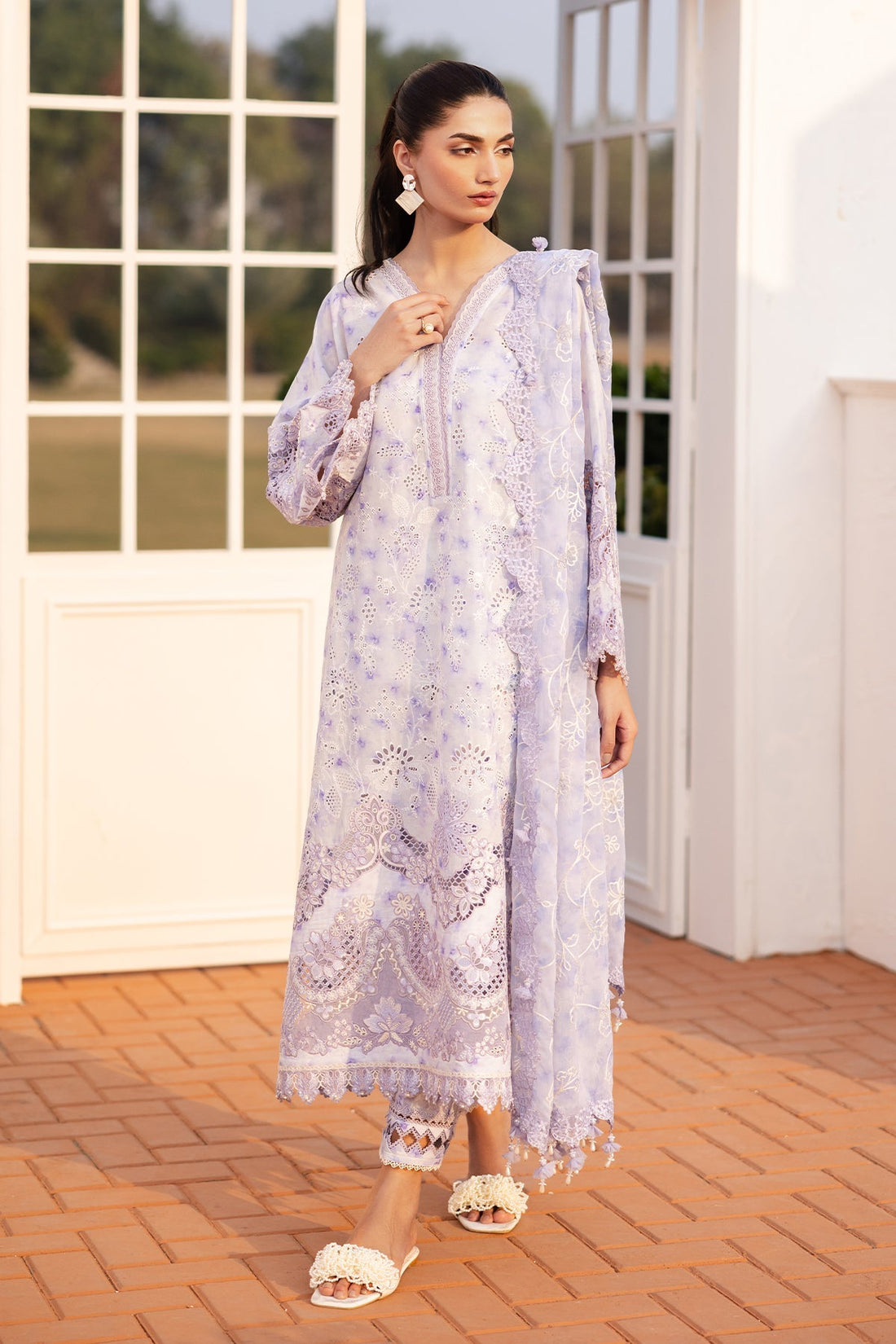 Baroque | Embroidered Lawn | SF-4149 - House Of Hania