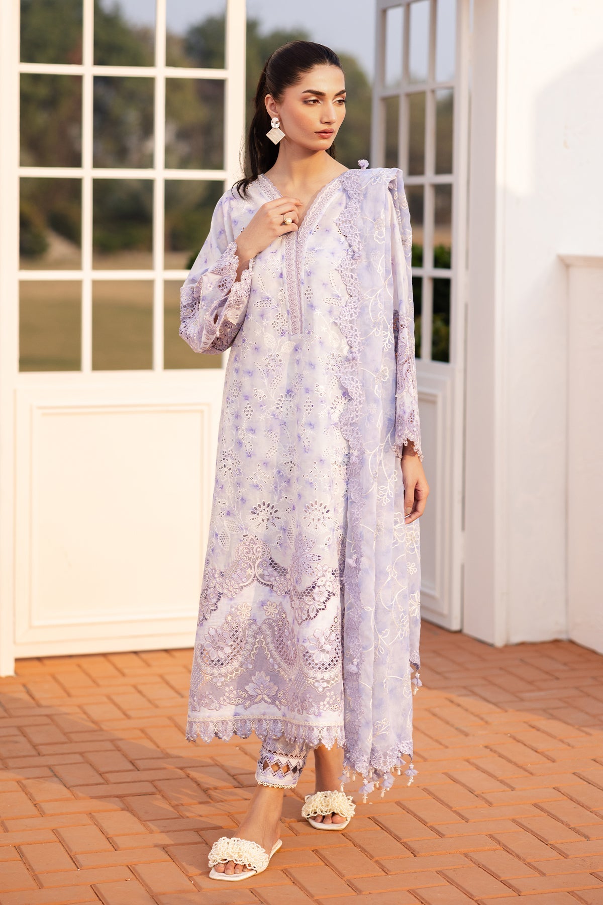 Organza Suit (3-Piece) by Baroque – SF-4149
