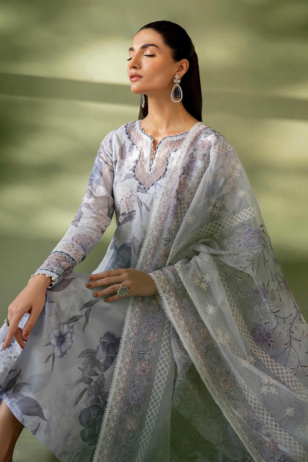 Organza Suit (3-Piece) by Baroque – SF-4173, Photo 6