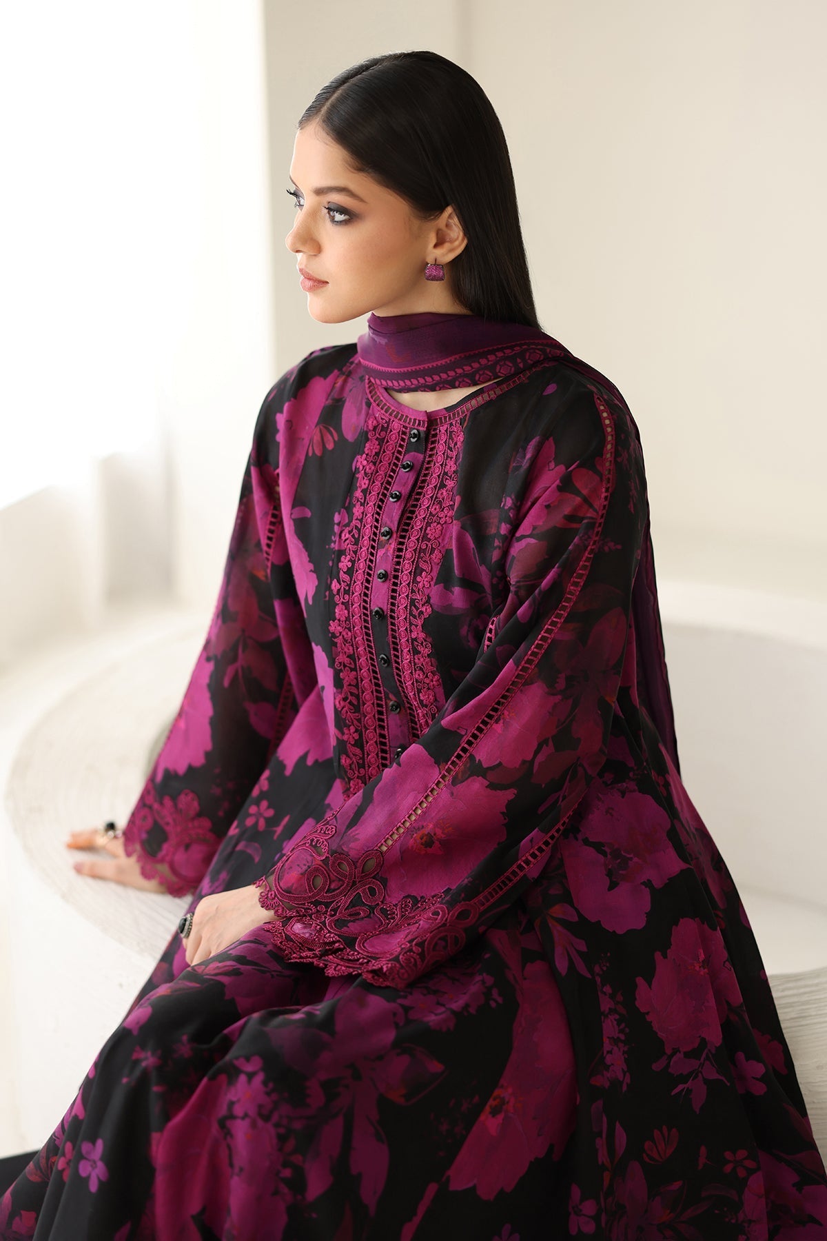 Chiffon Suit (3-Piece) by Baroque – SF-4174, Photo 5