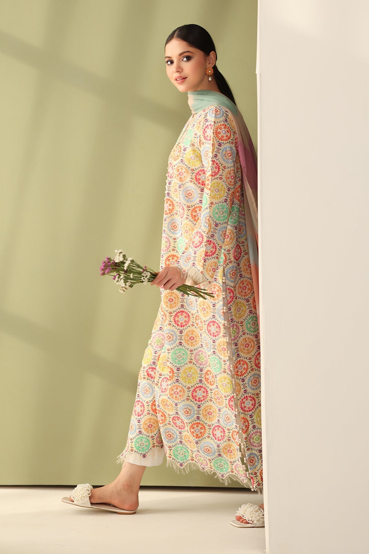 Chiffon Suit (3-Piece) by Baroque – SF-4178, Photo 3