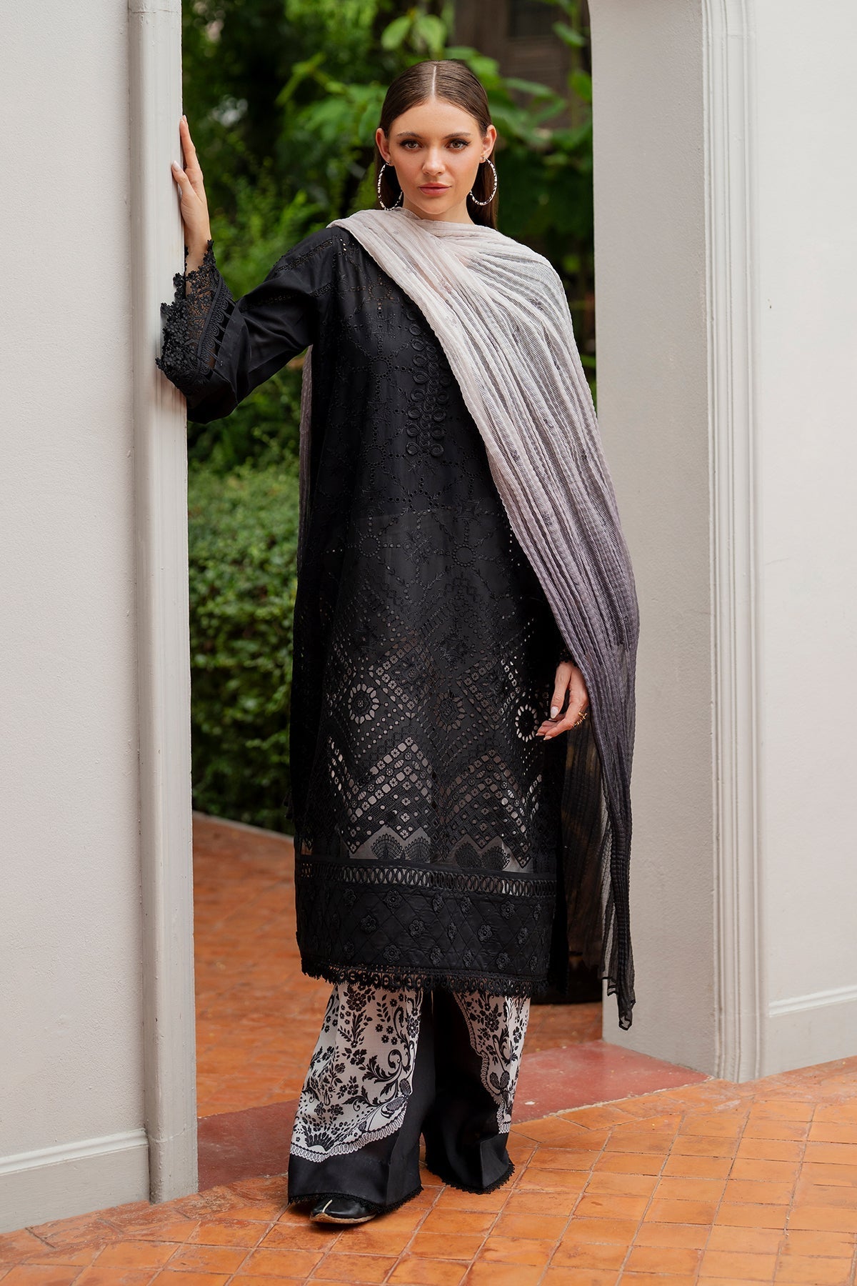Organza Suit (3-Piece) by Baroque – SF-4194, Photo 3