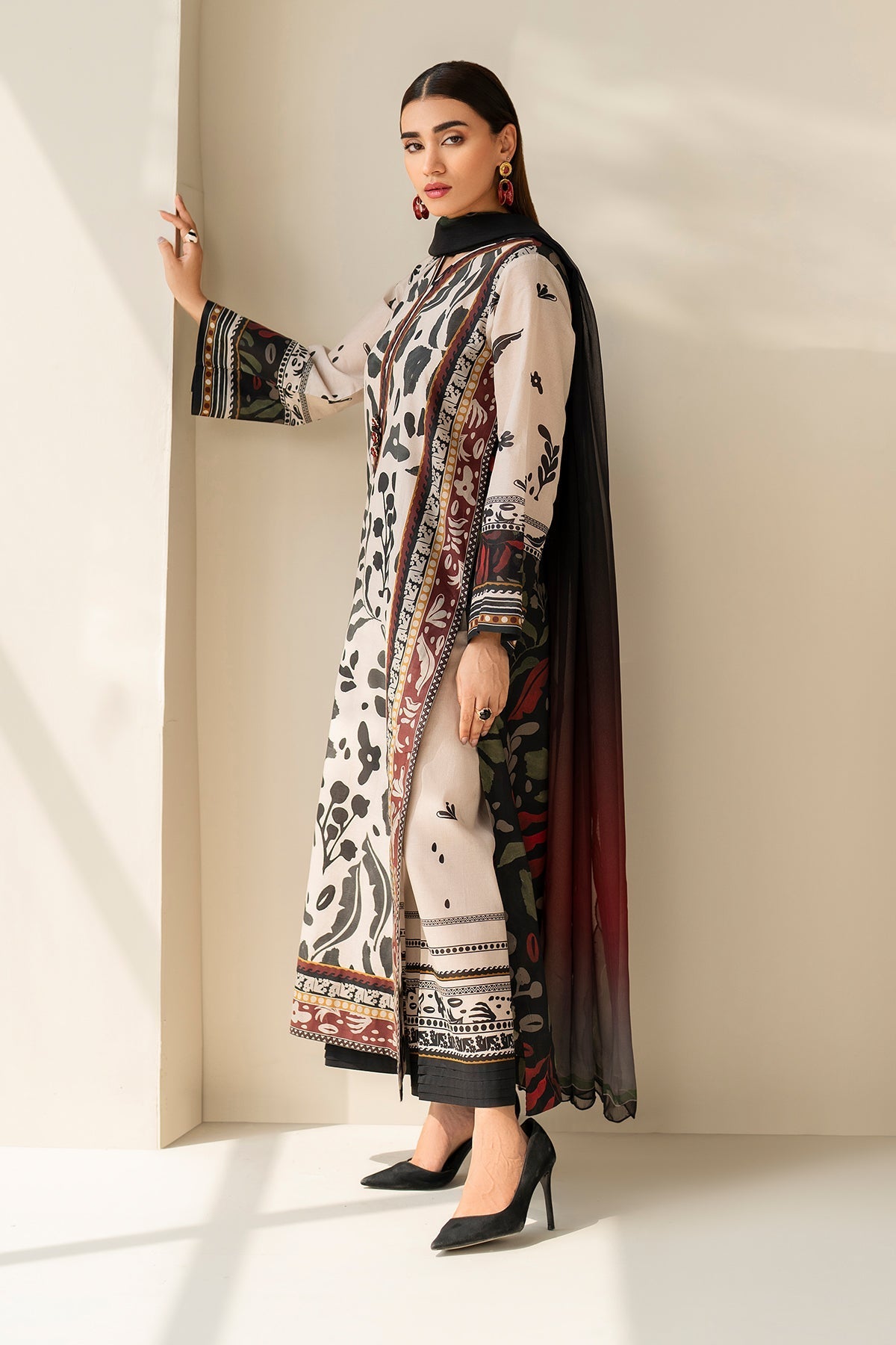 Chiffon Suit (3-Piece) by Baroque – SF-4199, Photo 5
