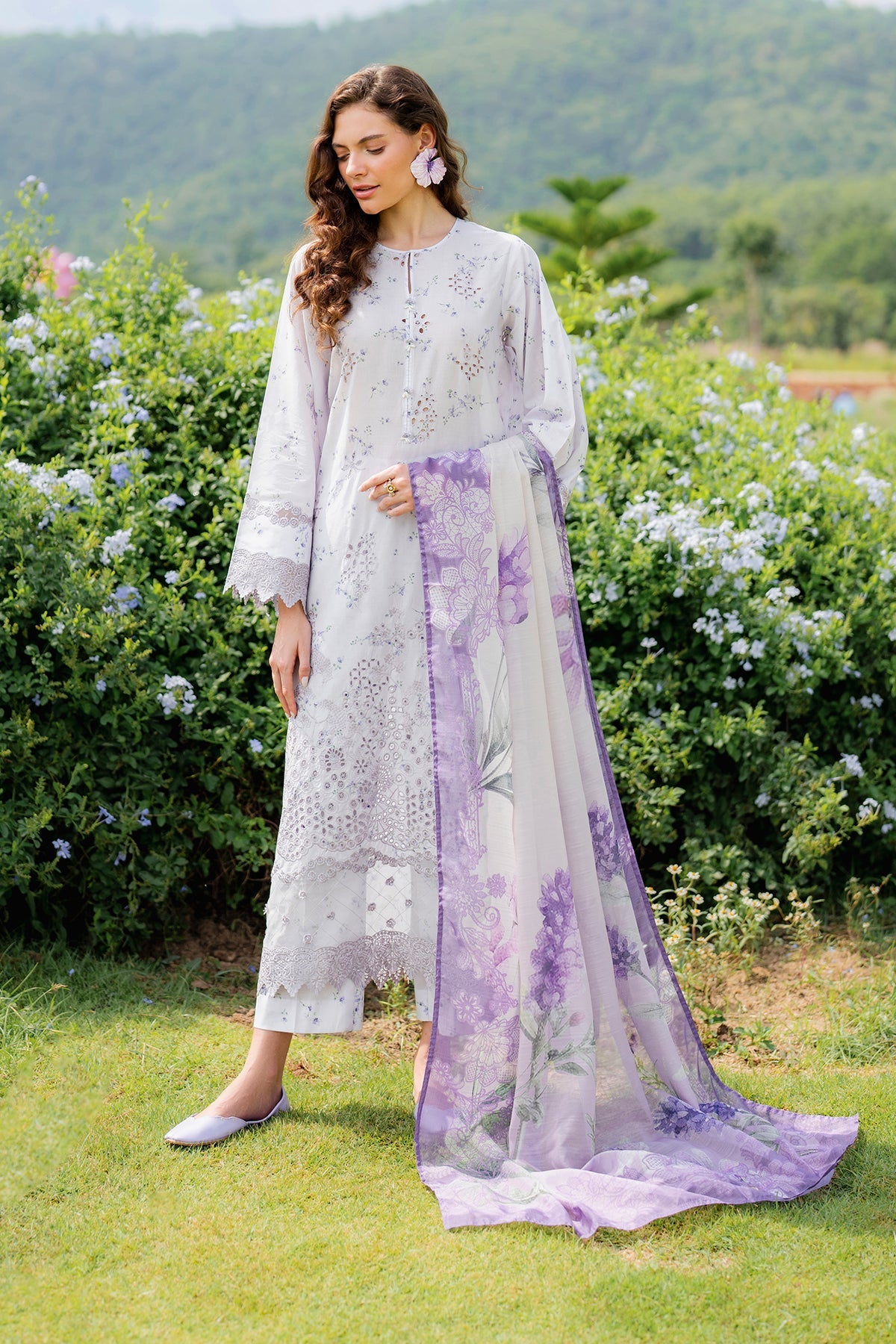 Organza Suit (3-Piece) by Baroque – SF-4211