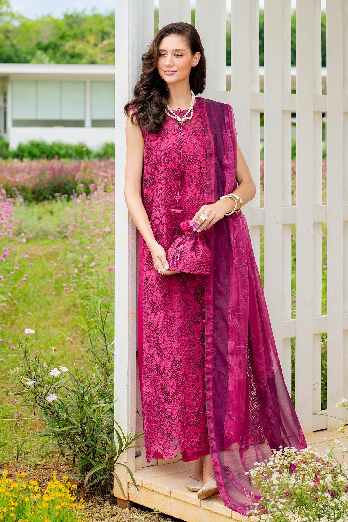 Organza Suit (3-Piece) by Baroque – SF-4212