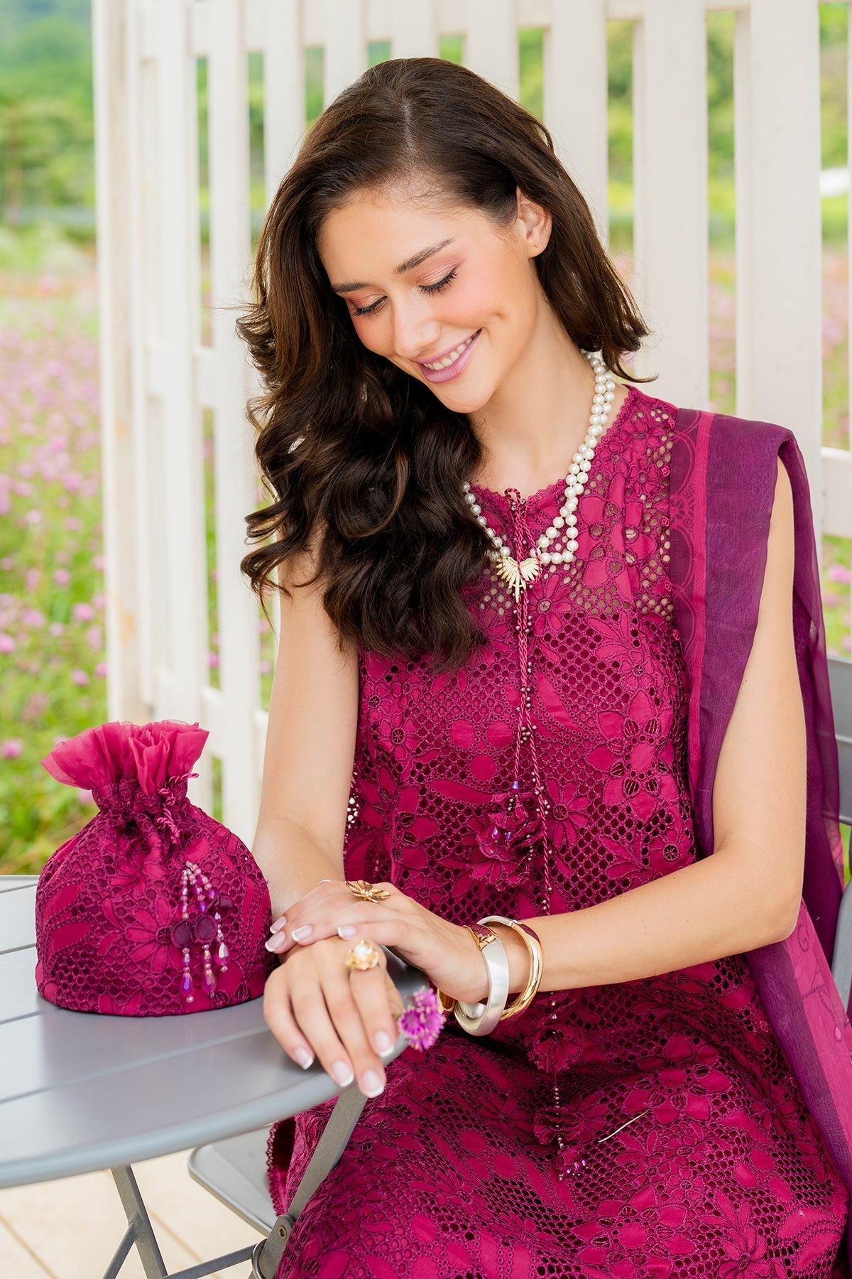 Organza Suit (3-Piece) by Baroque – SF-4212, Photo 4