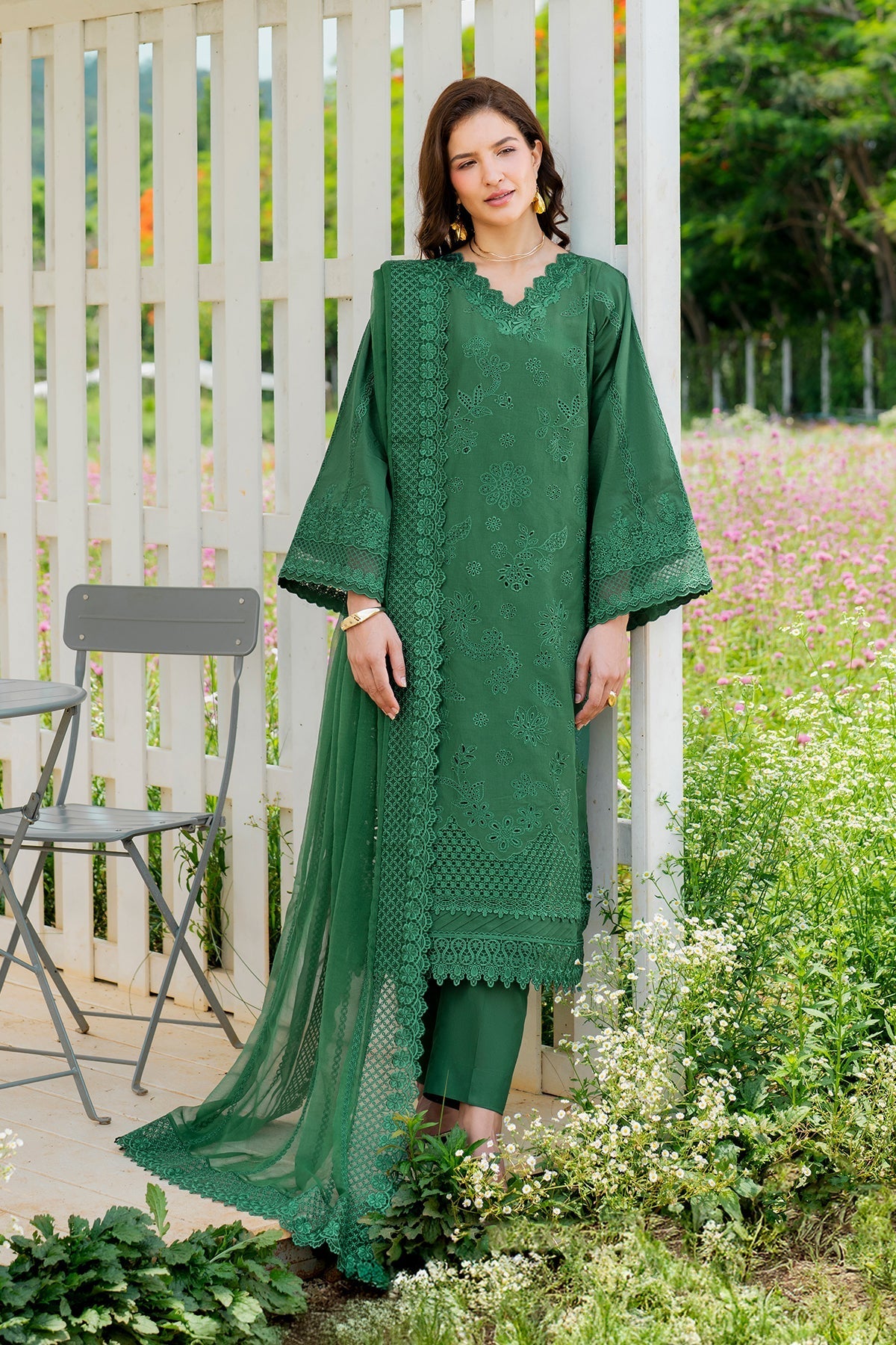 Organza Suit (3-Piece) by Baroque – SF-4213