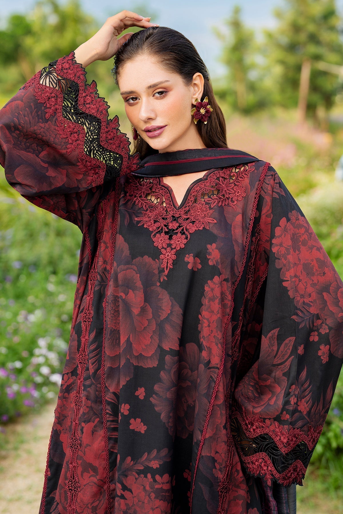 Organza Suit by Baroque – SF-4220, Photo 3
