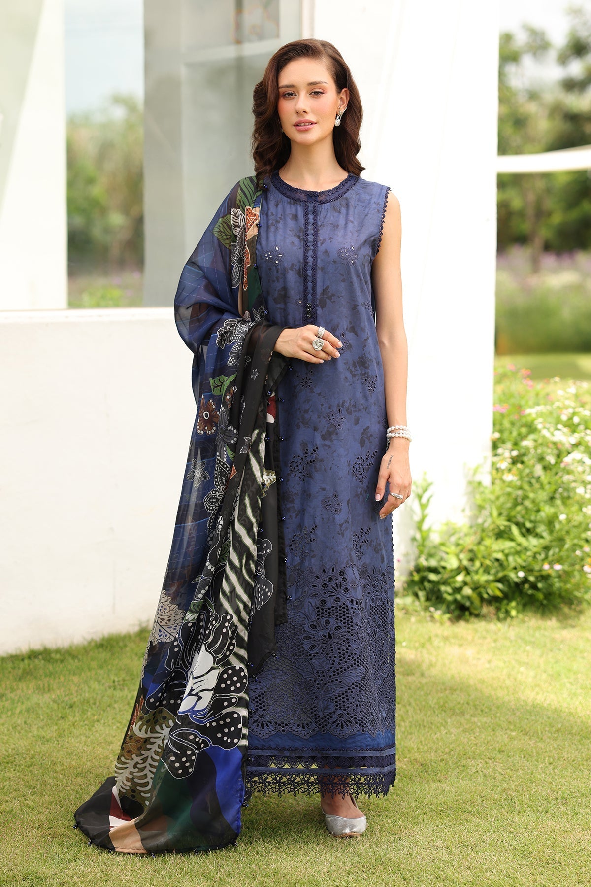 Organza Suit (3-Piece) by Baroque – SF-4227