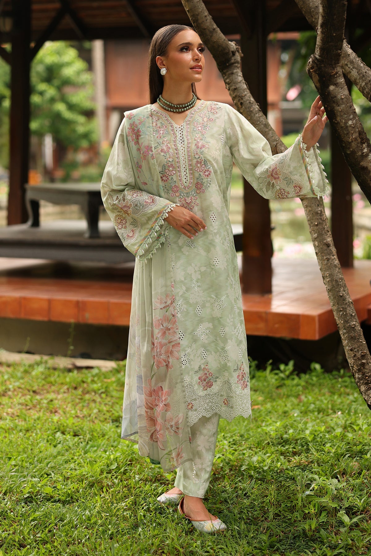 Organza Suit (3-Piece) by Baroque – SF-4249, Photo 5