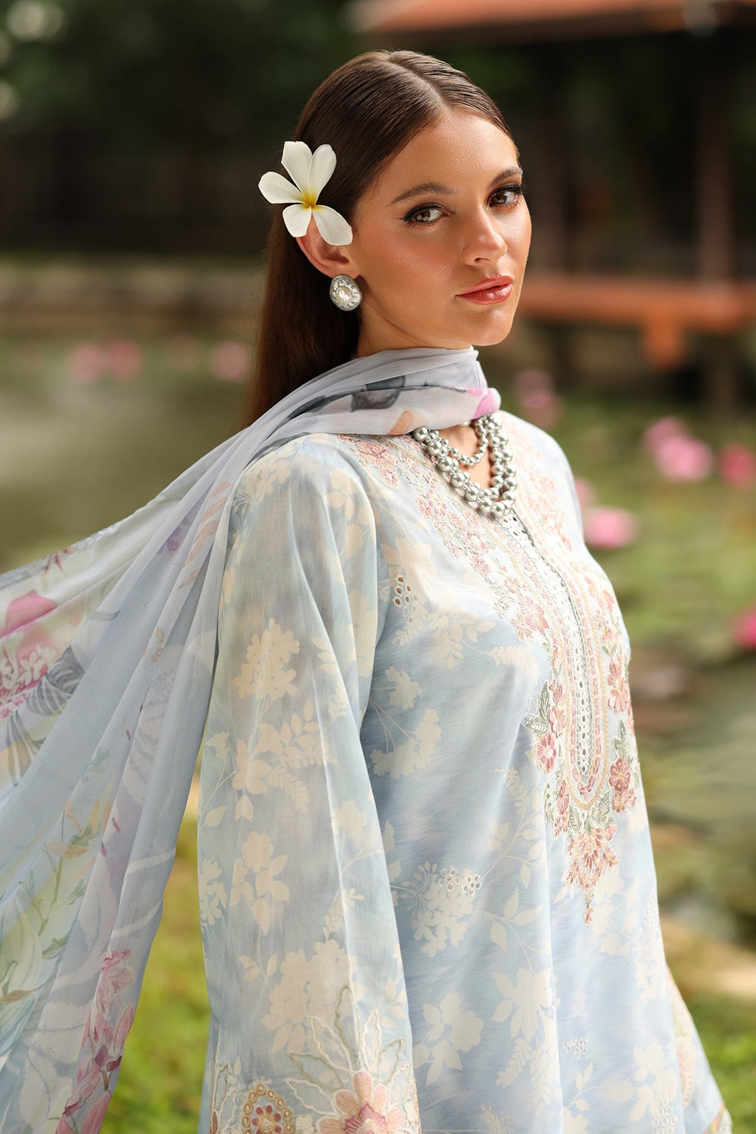 Baroque | Embroidered Lawn | SF-4250 - House Of Hania