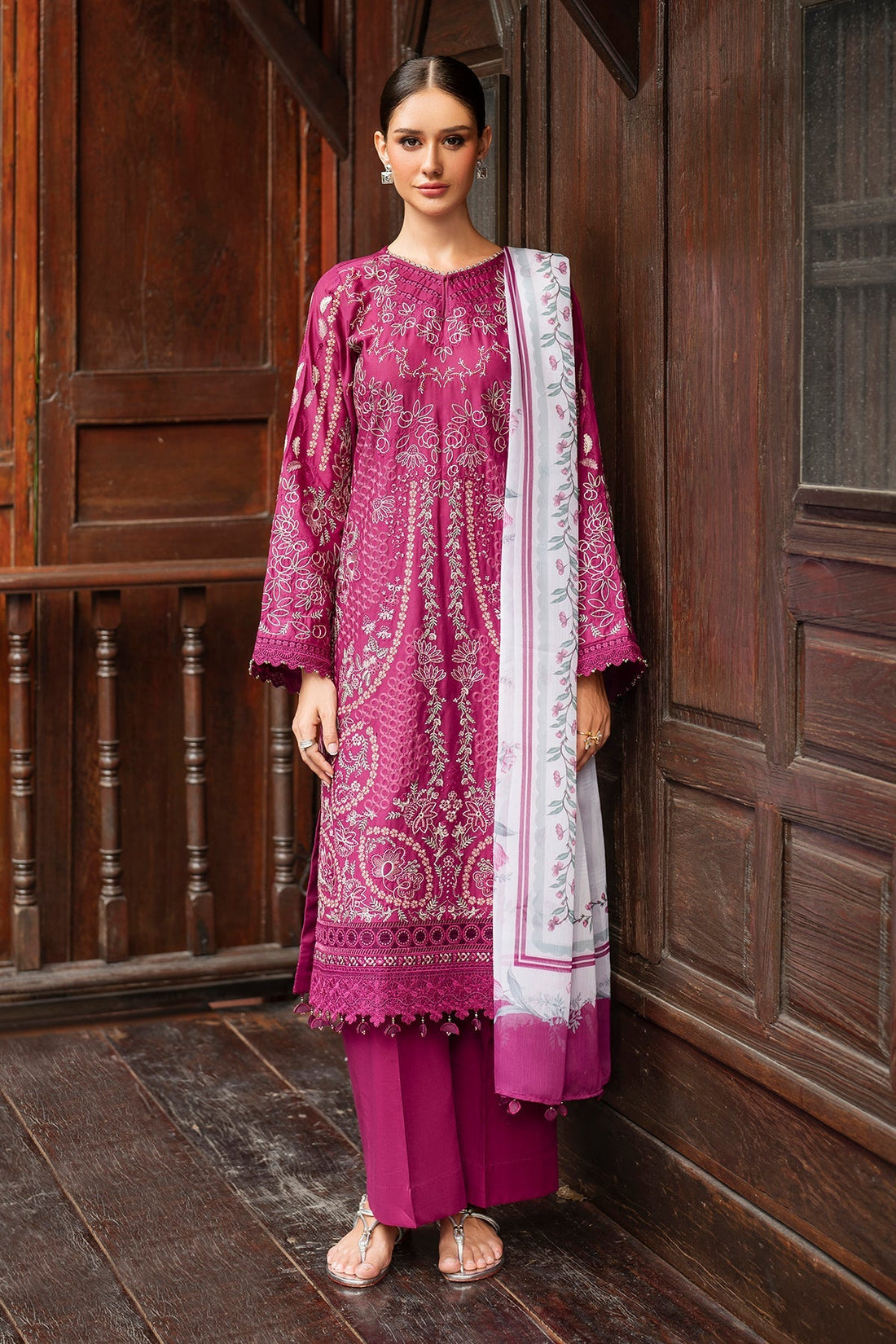 Baroque | Embroidered Lawn | SF-4263 - House Of Hania