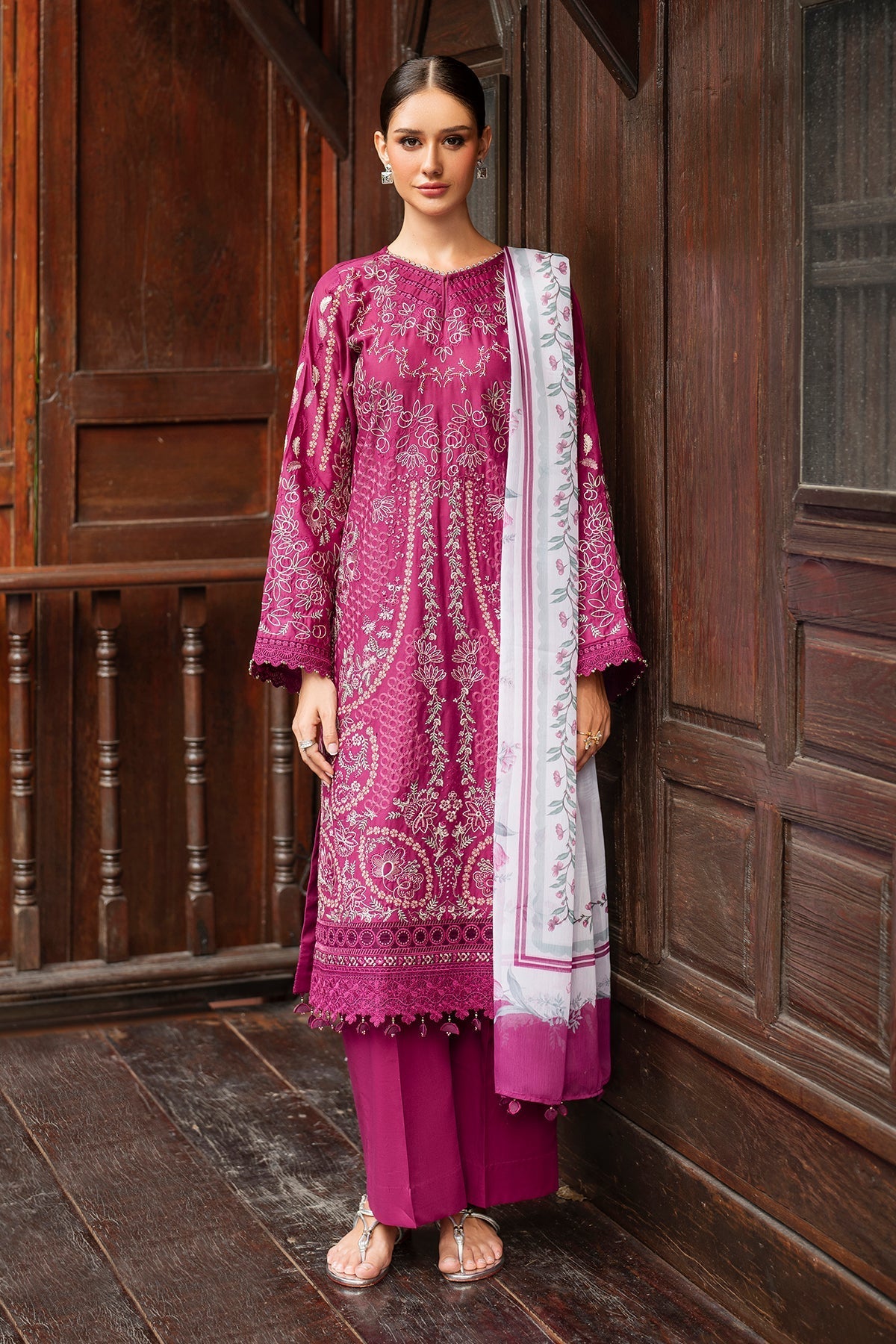 Organza Suit (3-Piece) by Baroque – SF-4263