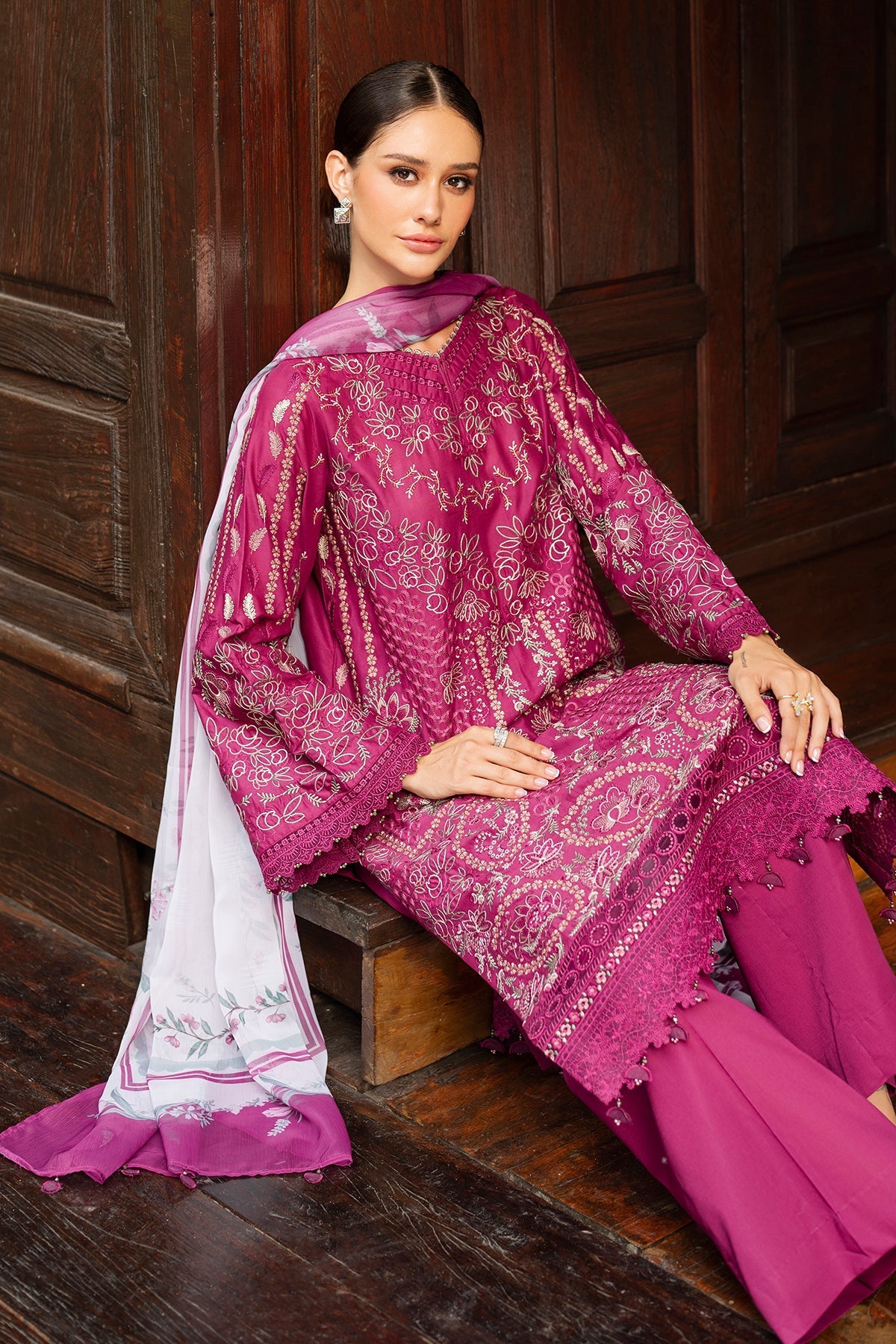 Organza Suit (3-Piece) by Baroque – SF-4263, Photo 6