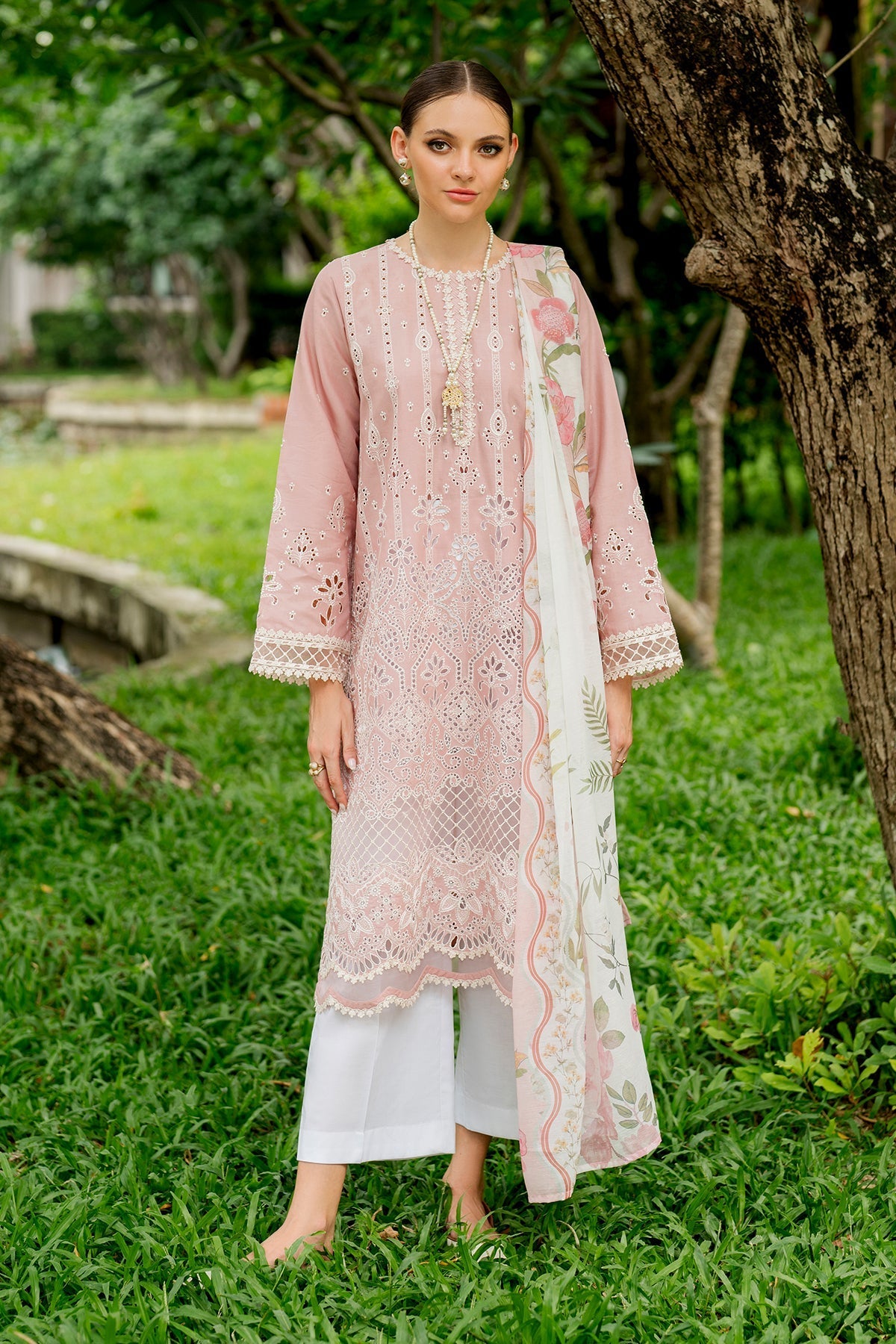 Organza Suit (3-Piece) by Baroque – SF-4264