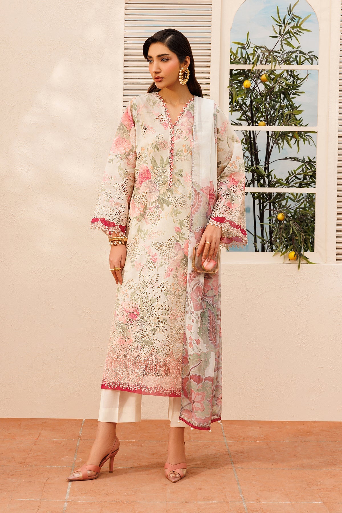 Organza Suit (3-Piece) by Baroque – SF-4397