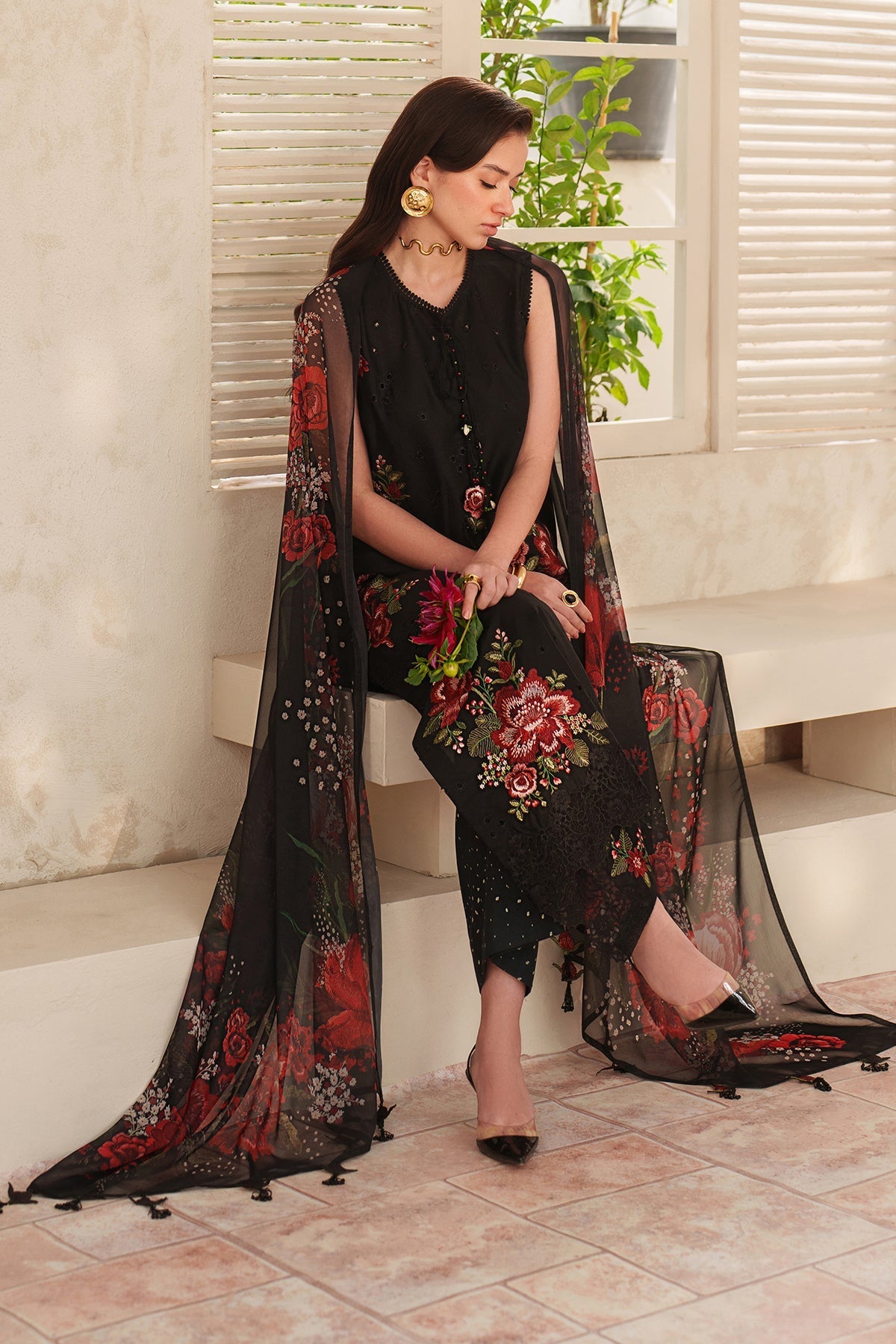 Organza Suit (3-Piece) by Baroque – SF-4399, Photo 3