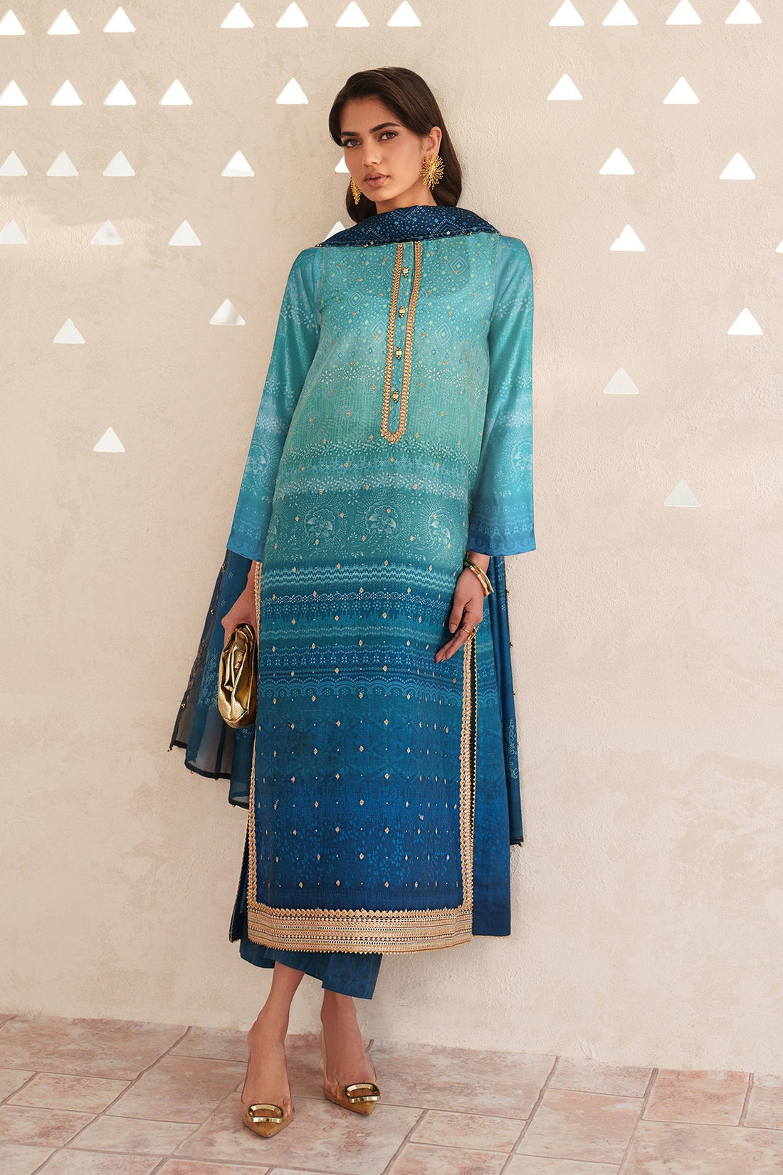 Baroque | Embroidered Lawn | SF-4400 - House Of Hania