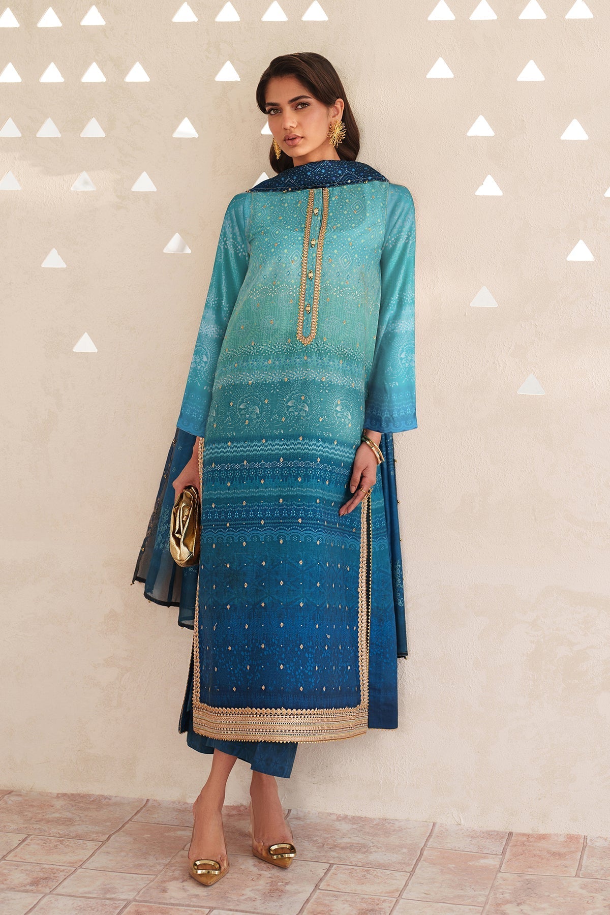 Organza Suit (3-Piece) by Baroque – SF-4400