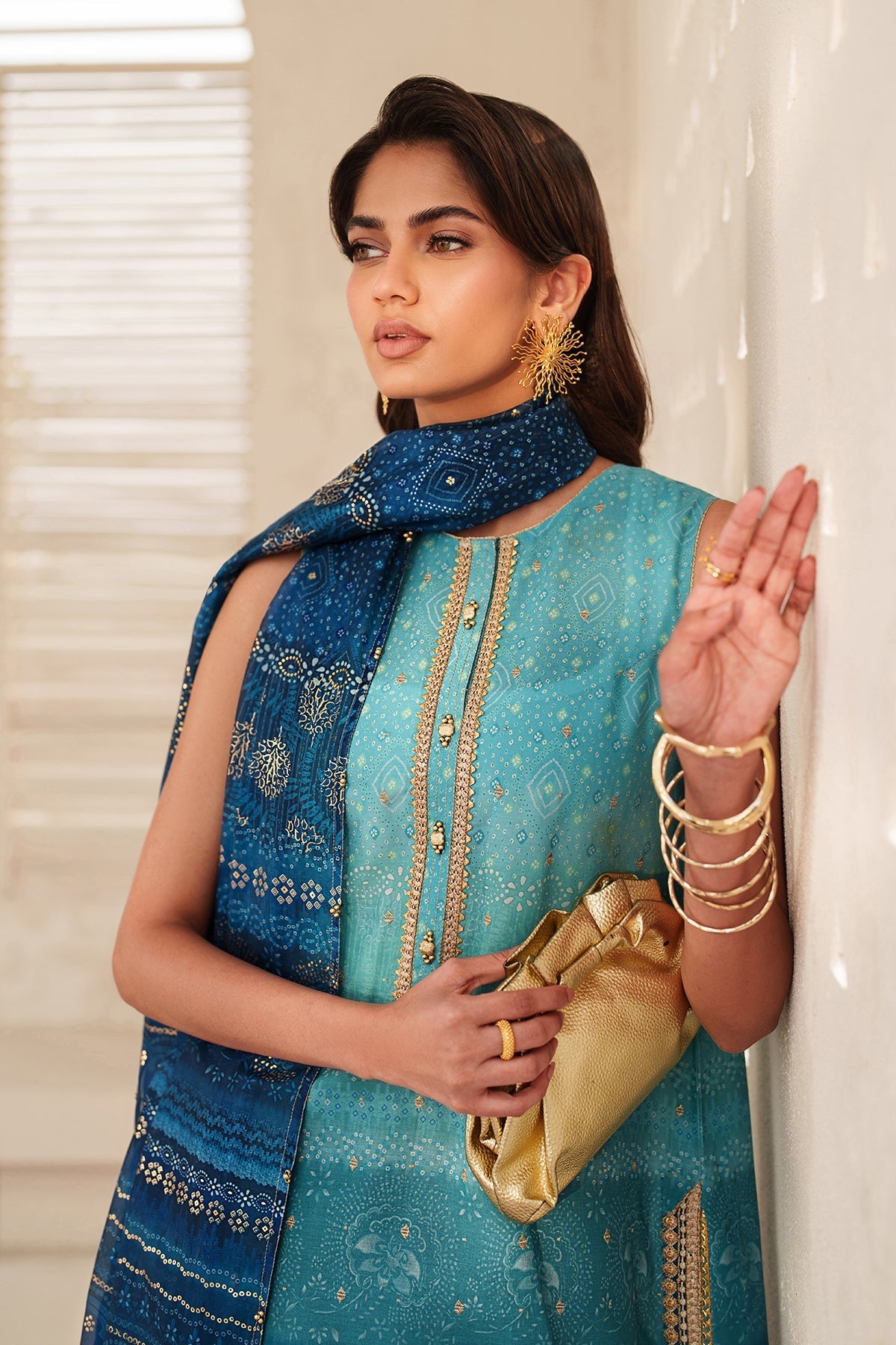 Organza Suit (3-Piece) by Baroque – SF-4400, Photo 3