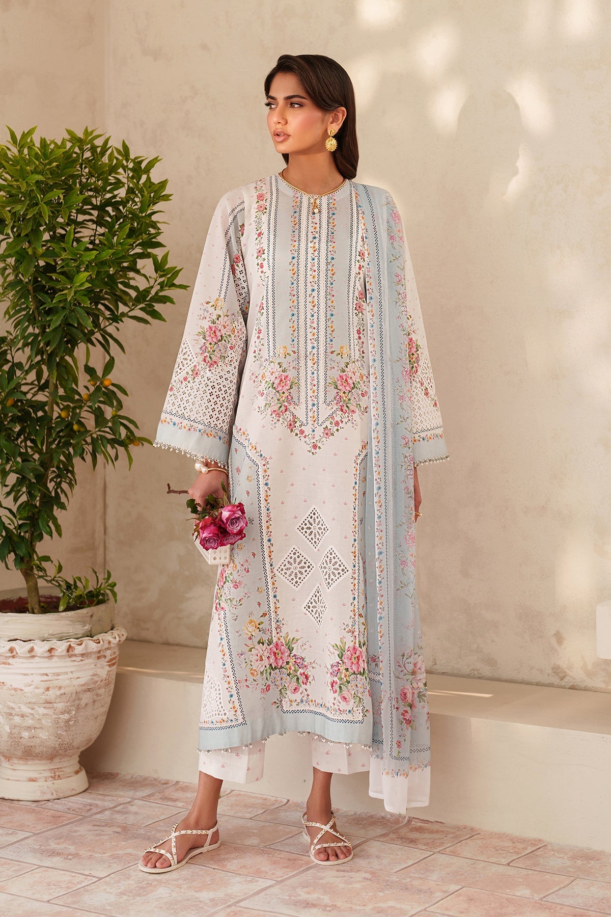 Organza Suit (3-Piece) by Baroque – SF-4402